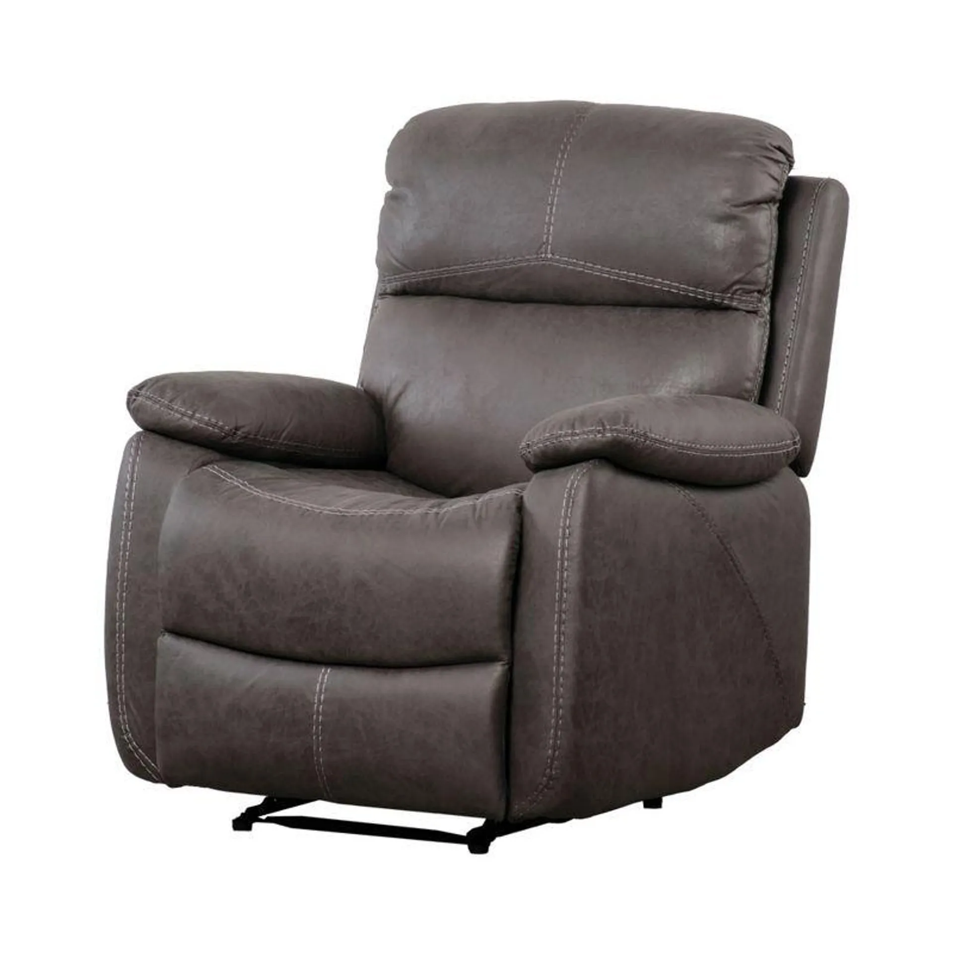 Sofá 1p Reclinable Gerry | Gris Oscuro