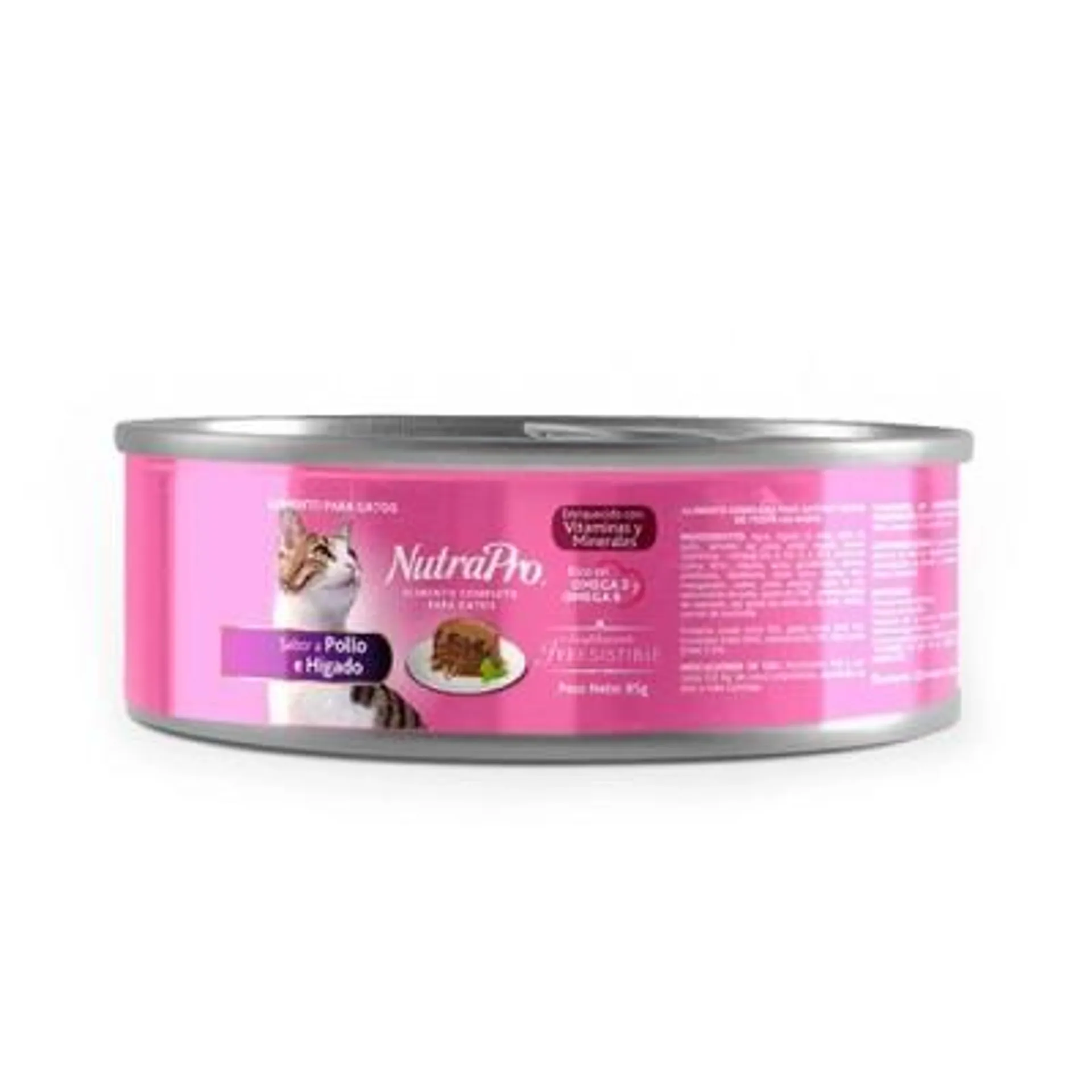 NUTRAPRO LATA GATO POLLO E HIGADO 85 GR