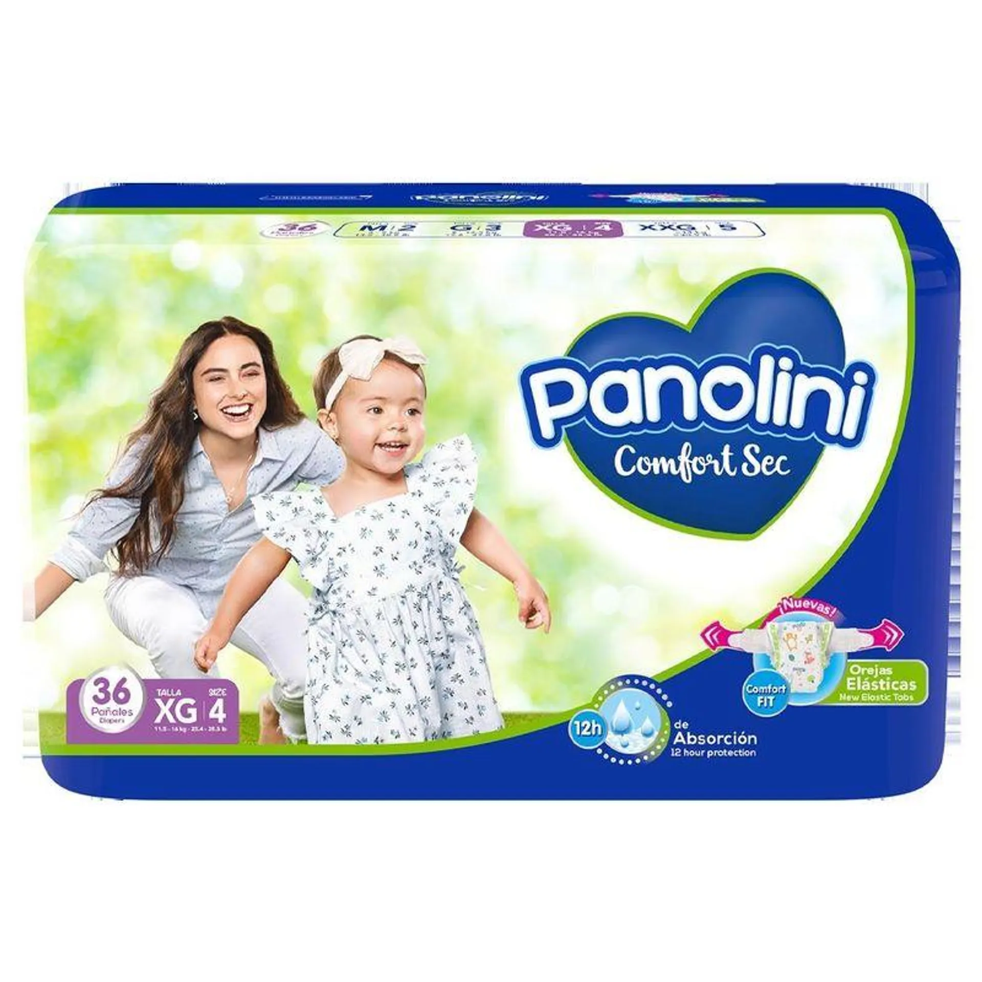 Panolini Pañal Infantil Comfort 36 Unidades