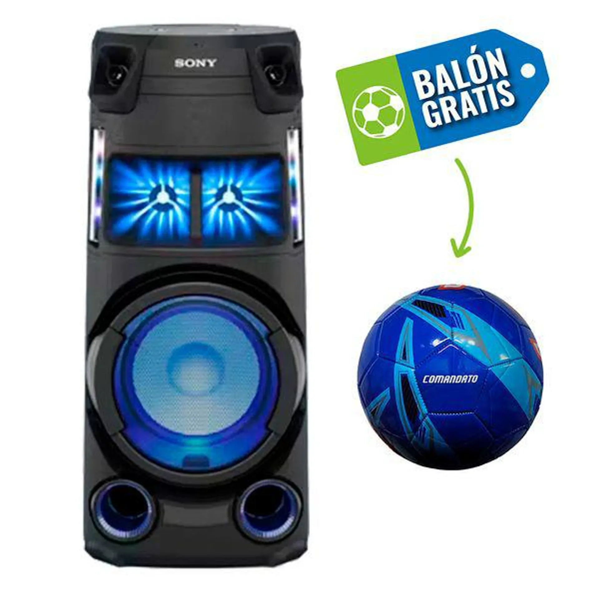 Minicomponente Sony MHC-V43D//M L9 - 450 Watts - Bluetooth - USB