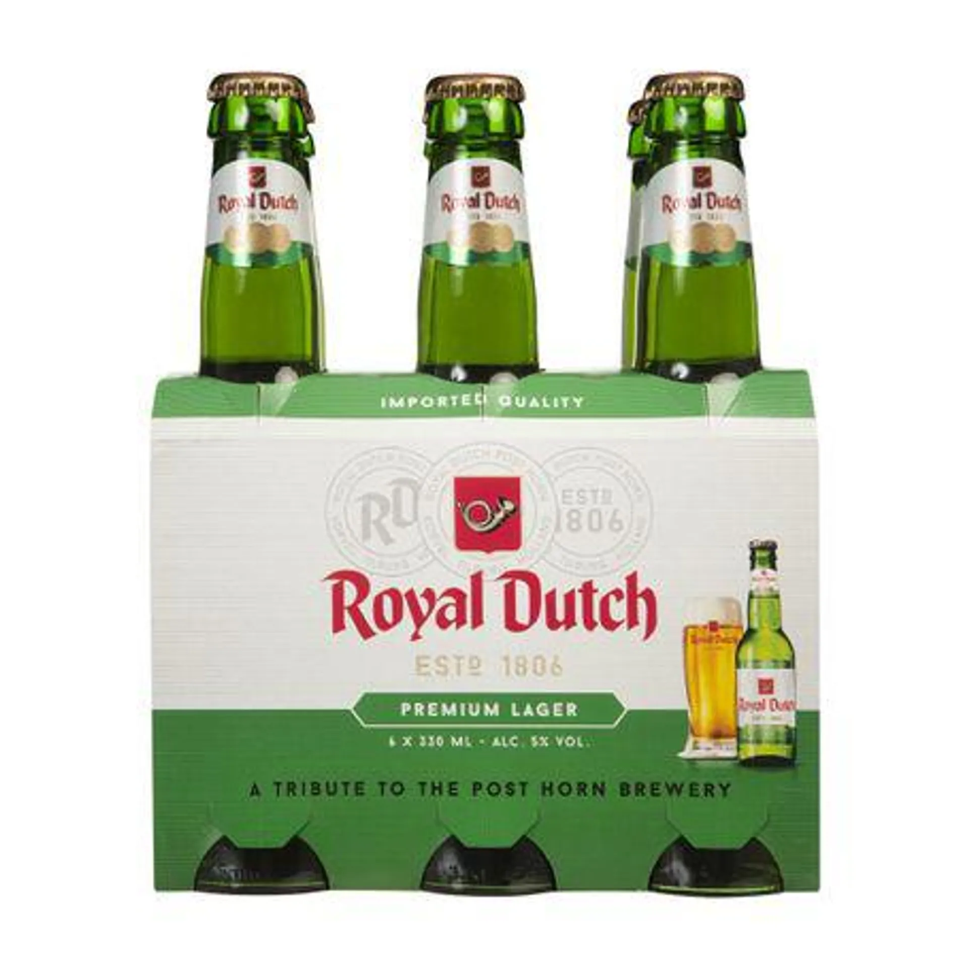 Six Pack Cerveza Royal Dutch Botella 330ml
