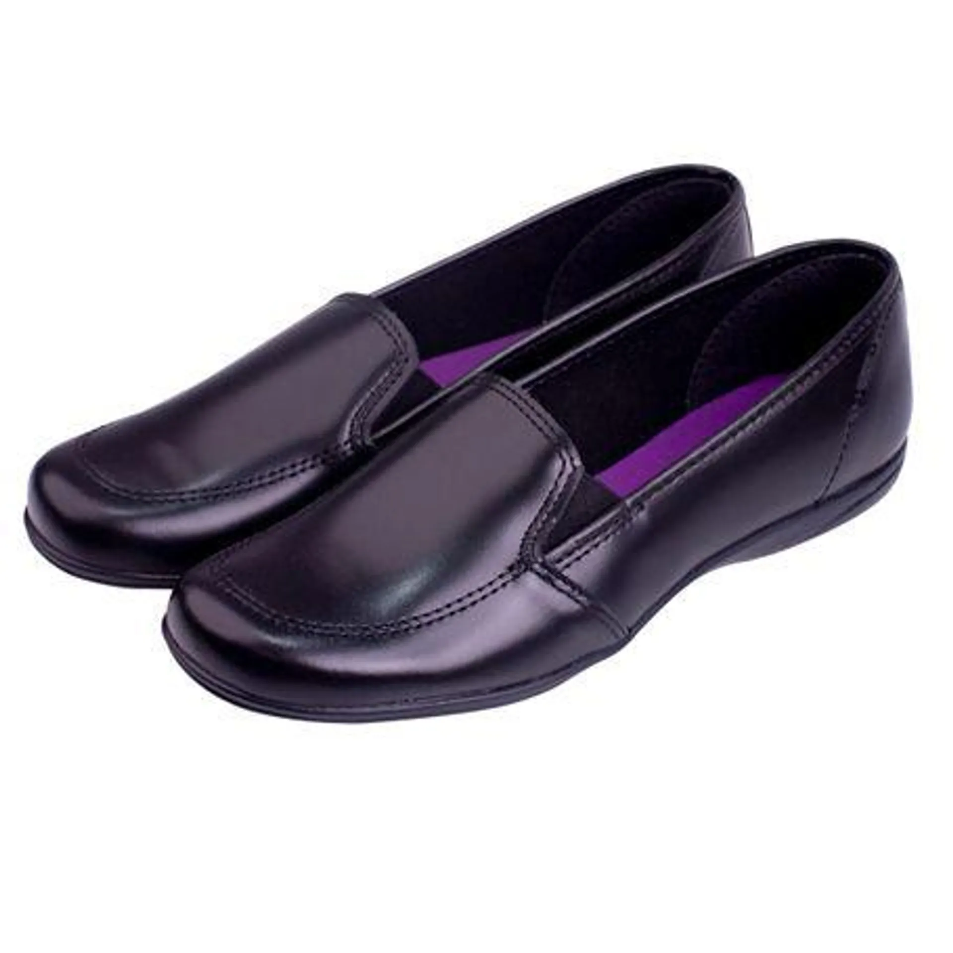 Mocasín Teen Venus con Costura Negro - Varias Tallas