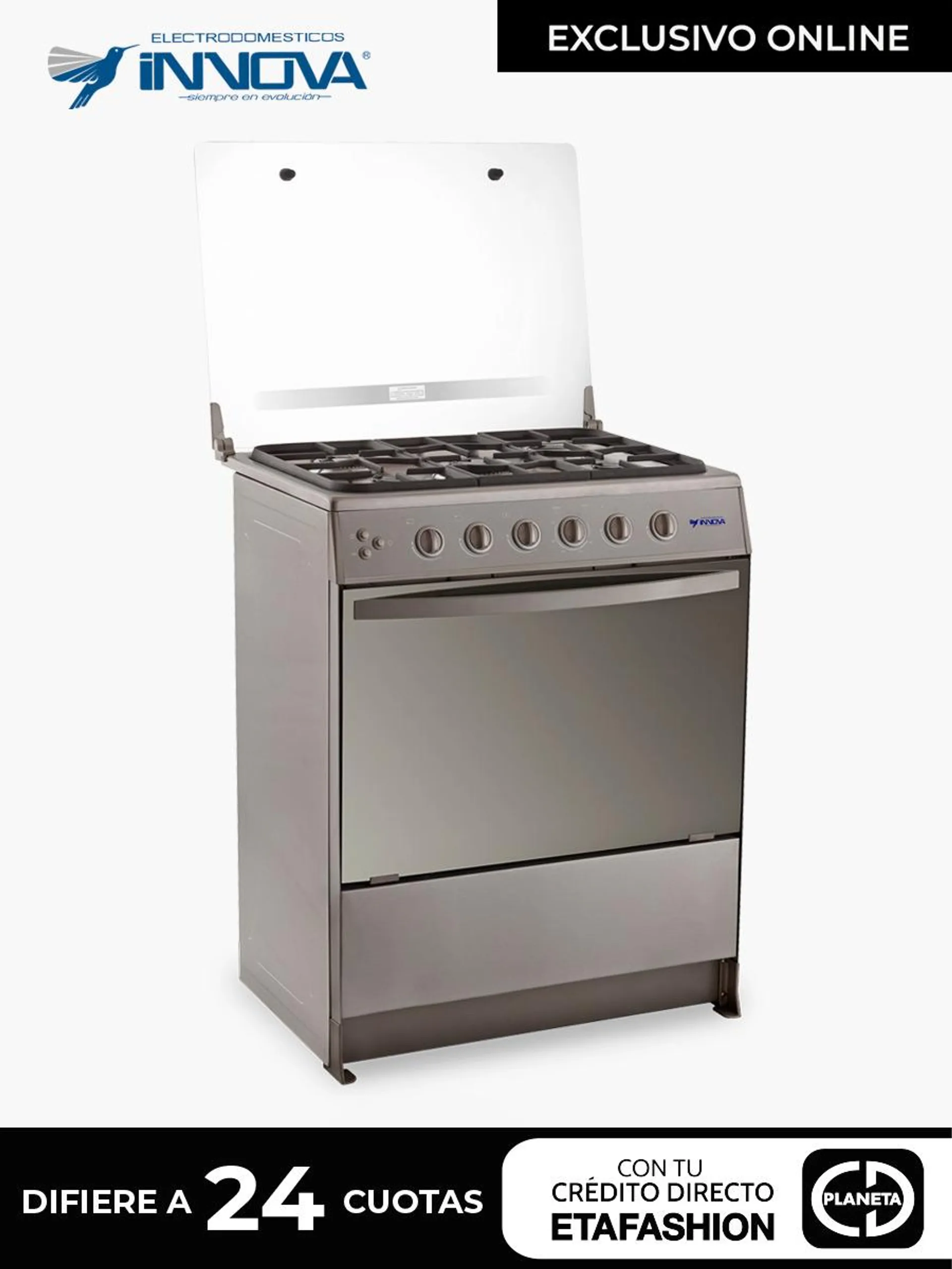 Cocina a Gas Innova IN-AZALIA BL / 5 Quemadores