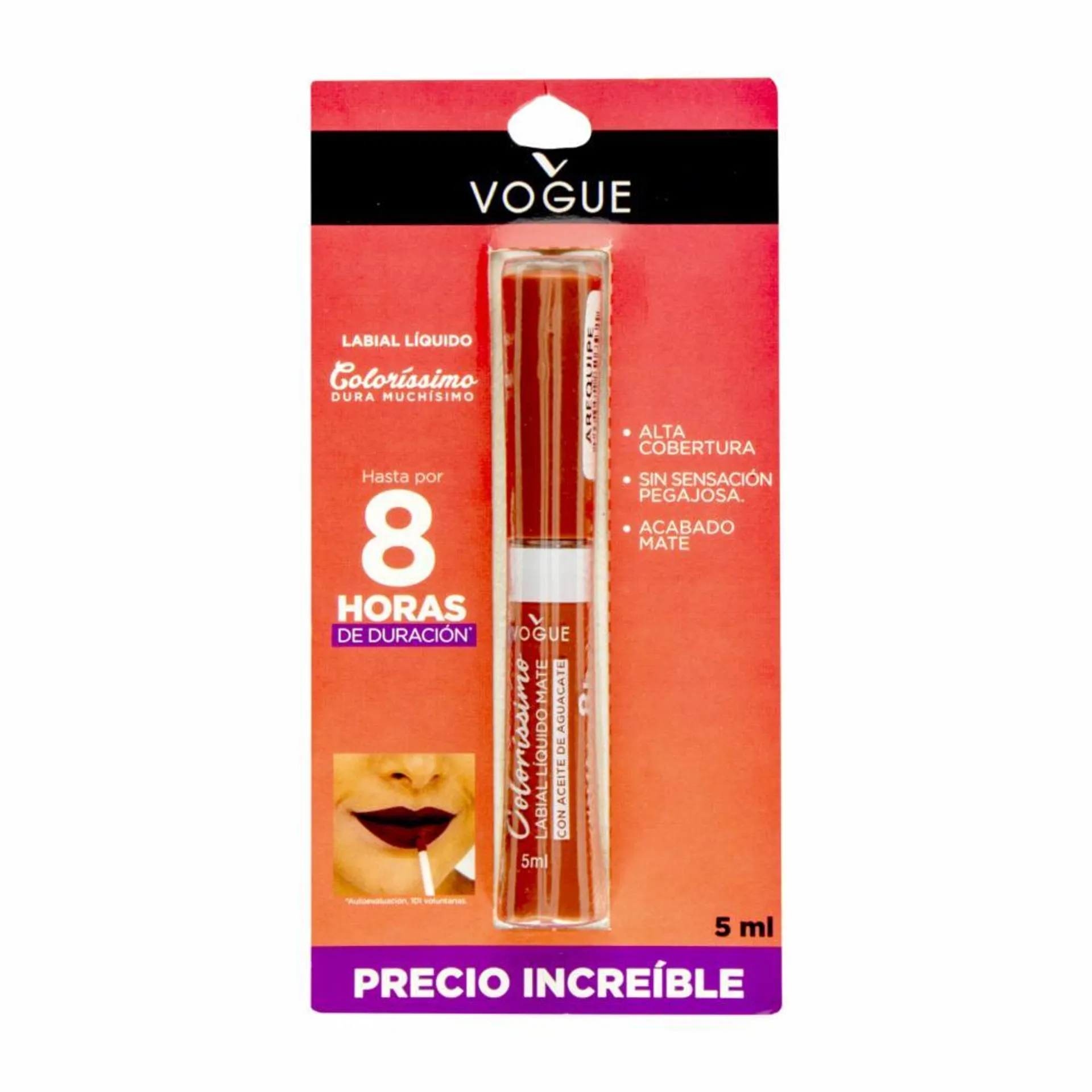 Labial Líquido Color Arequipe De Larga Duración VOGUE 2 G