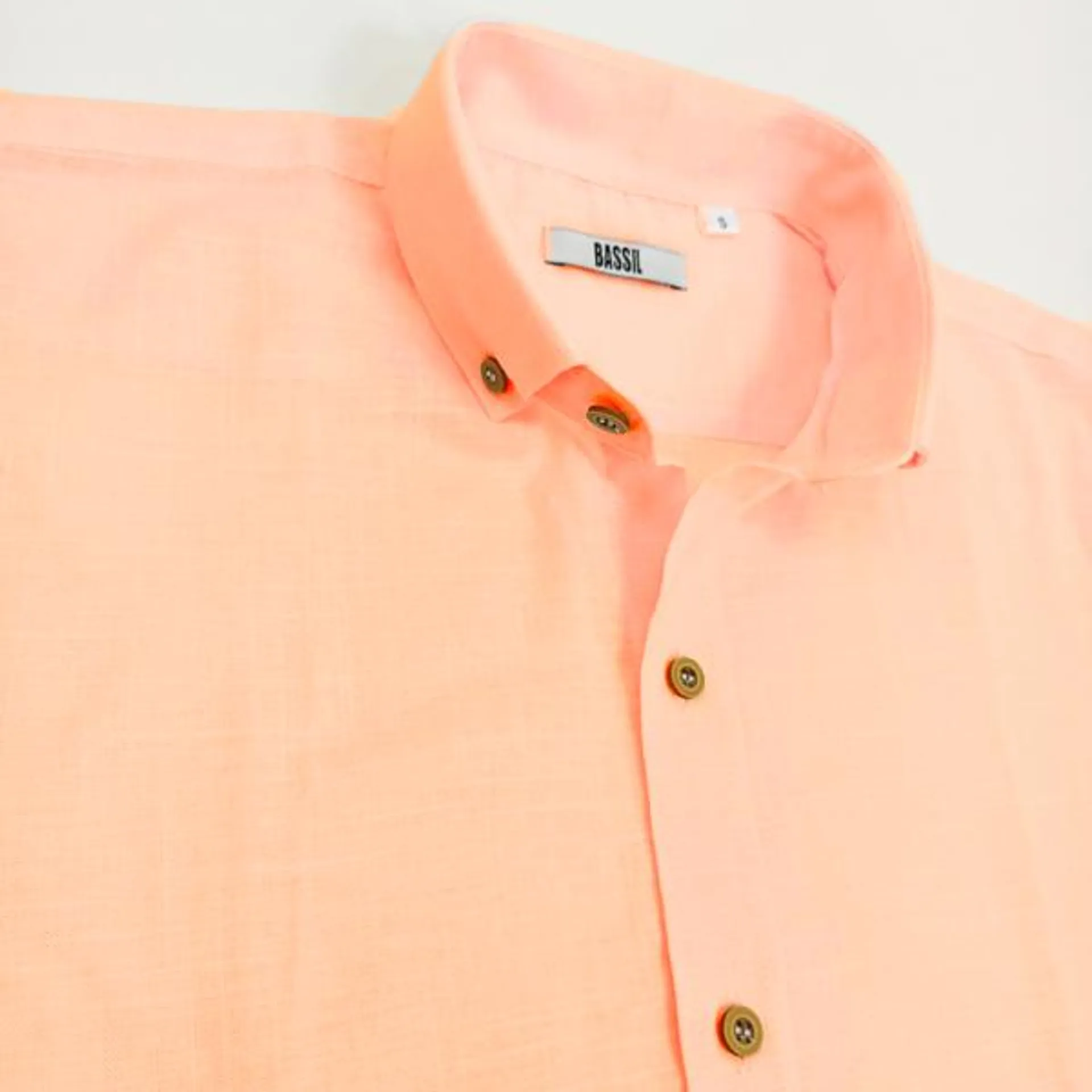 CAMISA DE LINO NARANJA