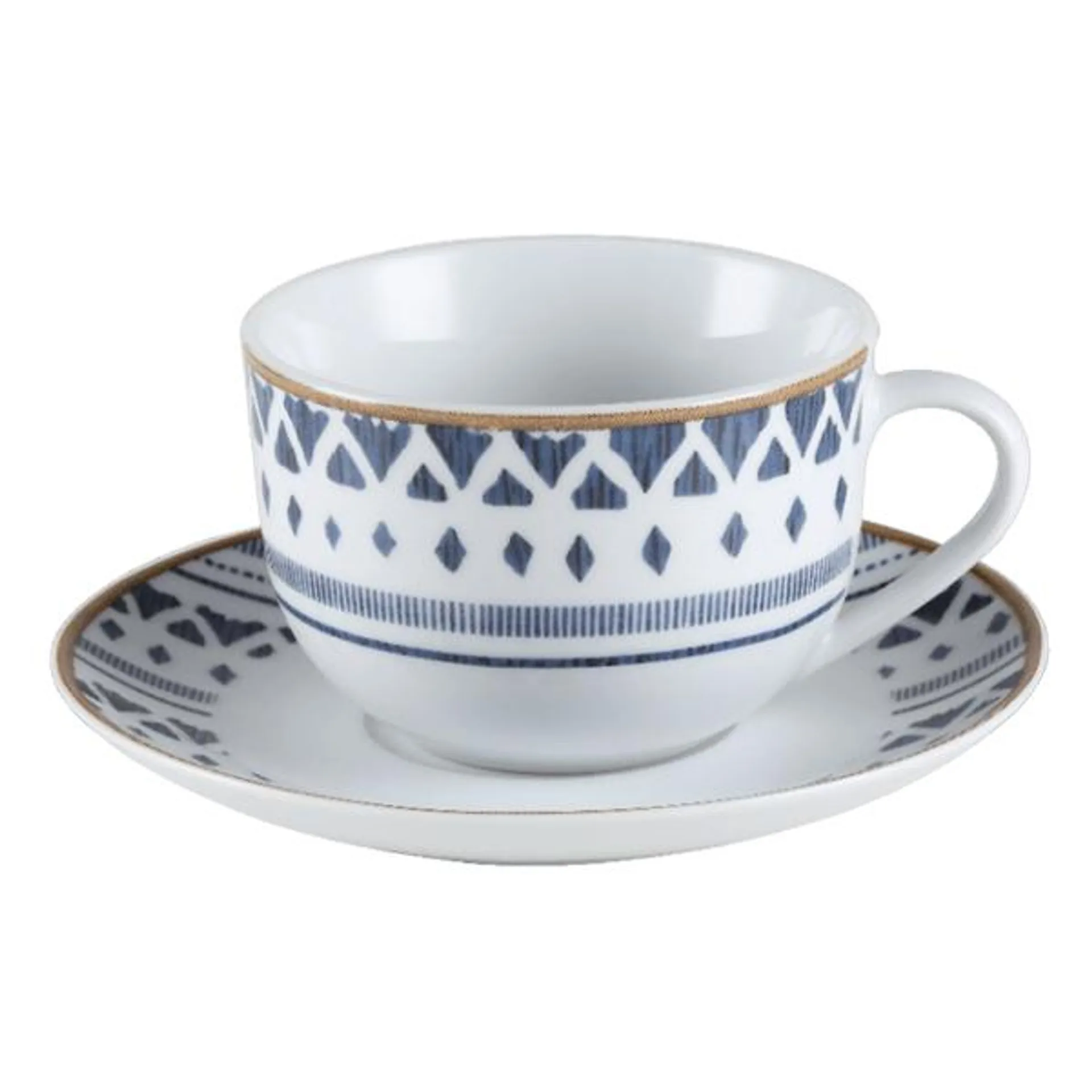 Taza + Plato Ethnic 2 220 ml