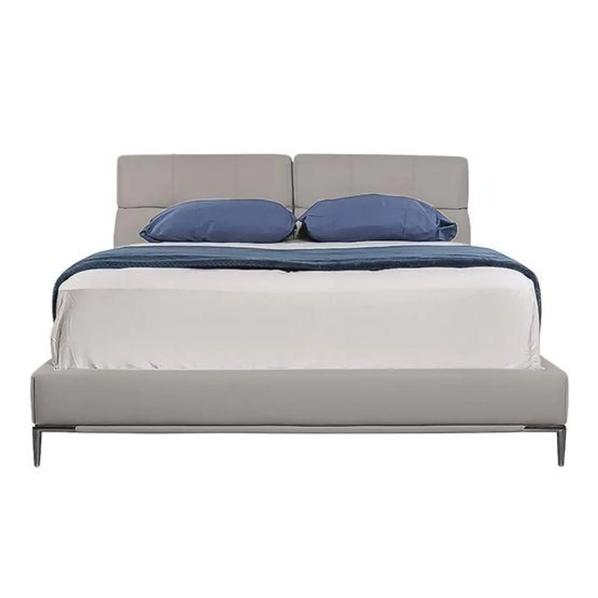 Cama Erin | Queen 2½ Plazas Gris Claro