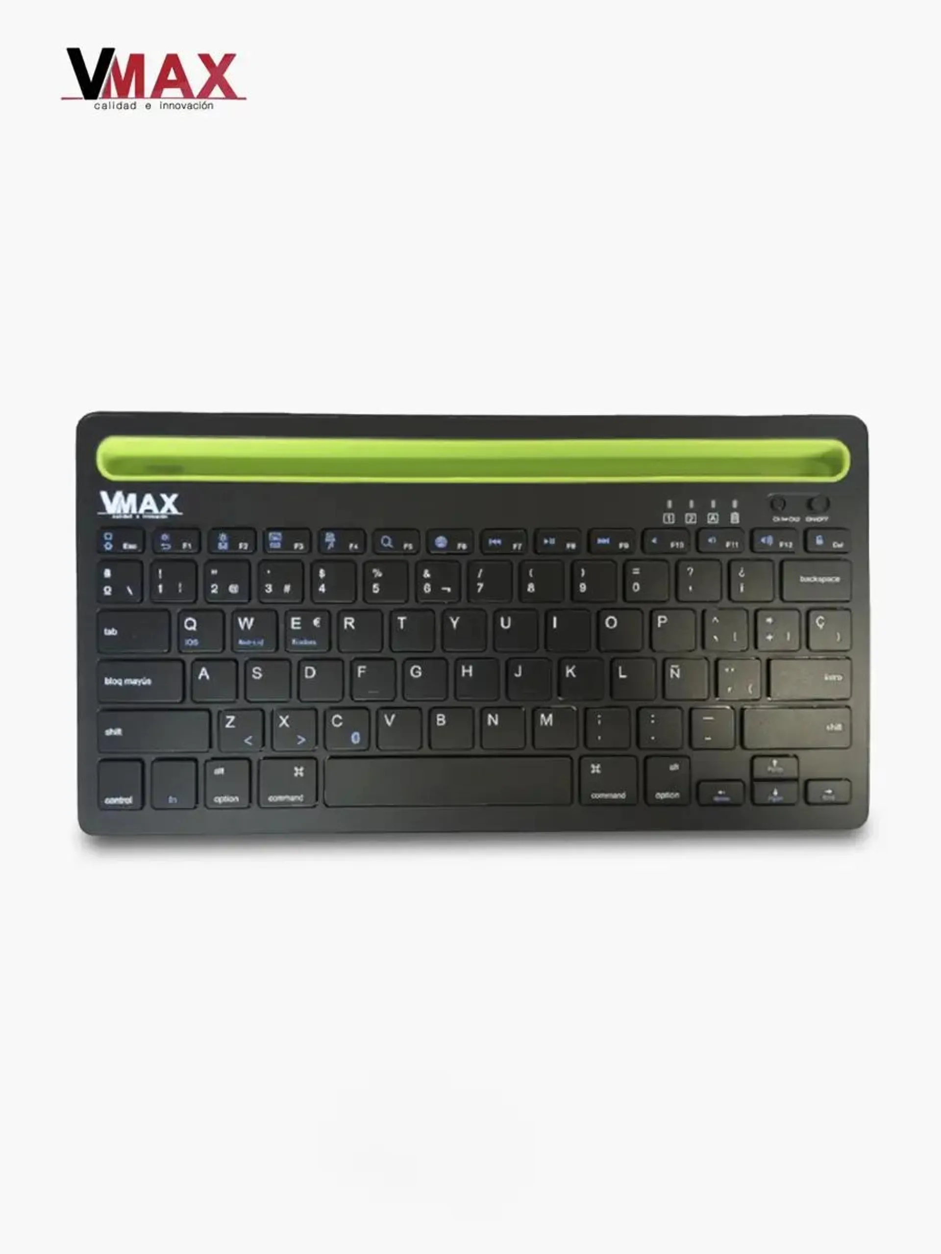 Teclado Inalámbrico Vmax BK230 Bluetooth | Negro