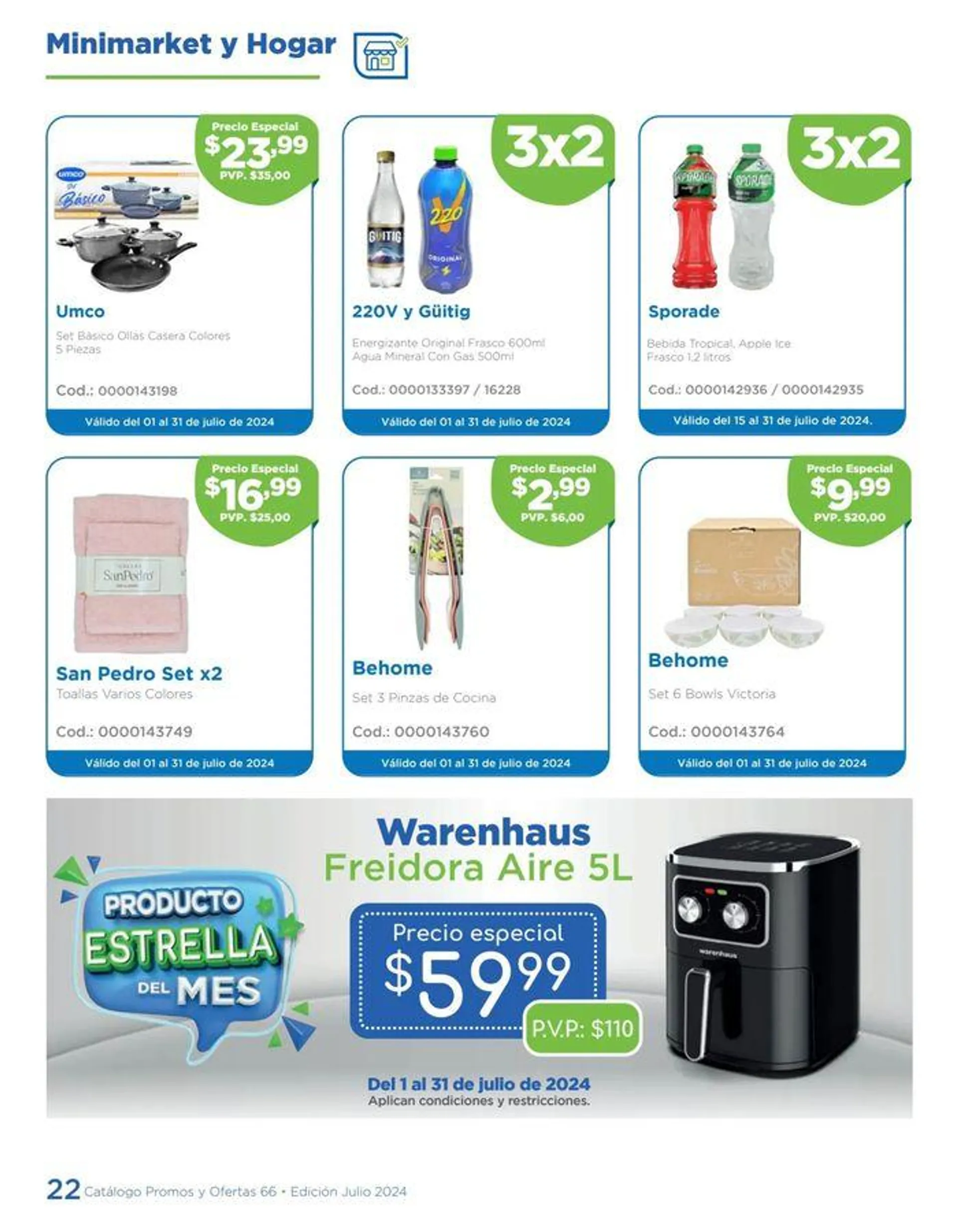 Catalogo de Promos & Ofertas  8 de julio al 31 de julio 2024 - Pag 22