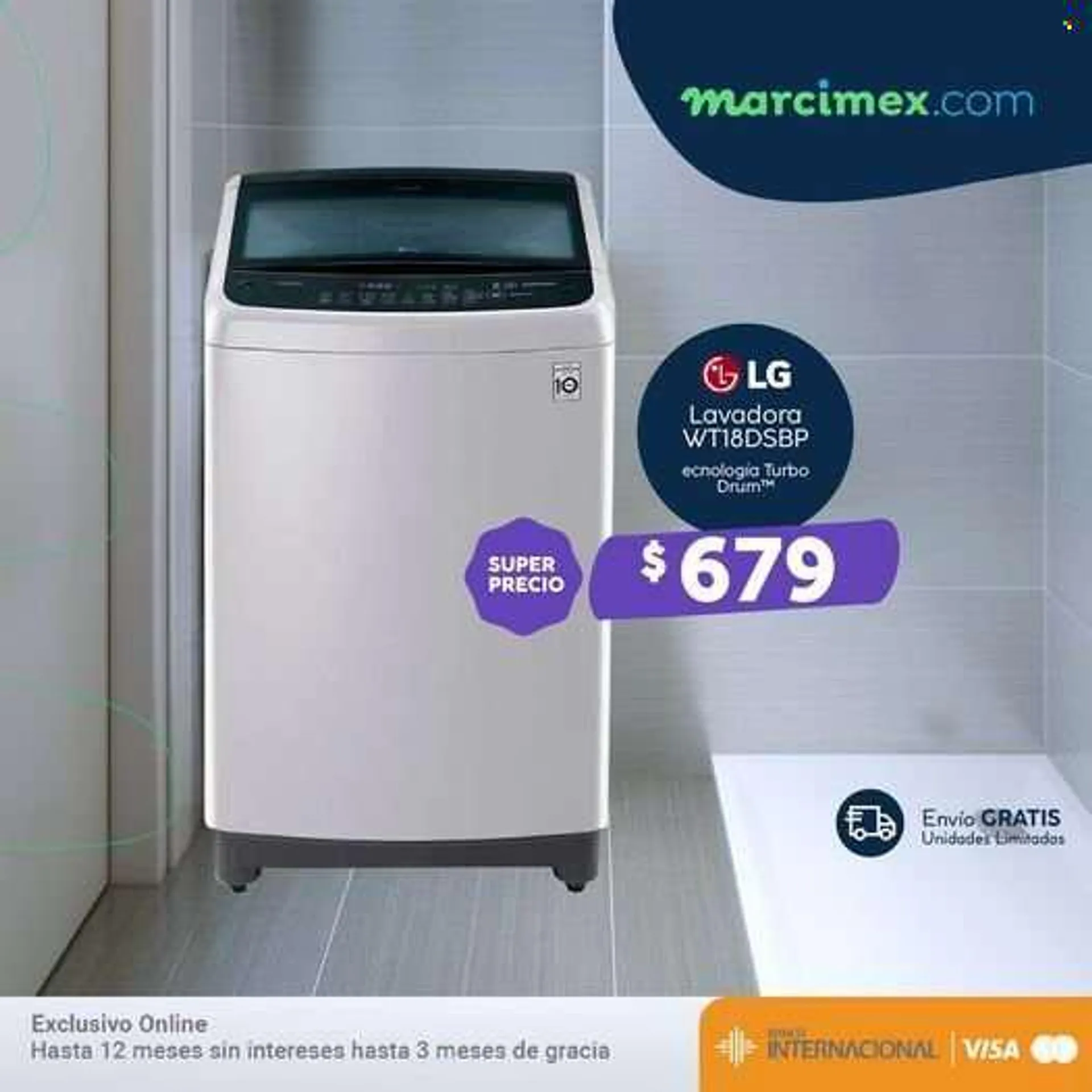 Folleto actual Marcimex - Ventas - LG, lavadora. Página 4.