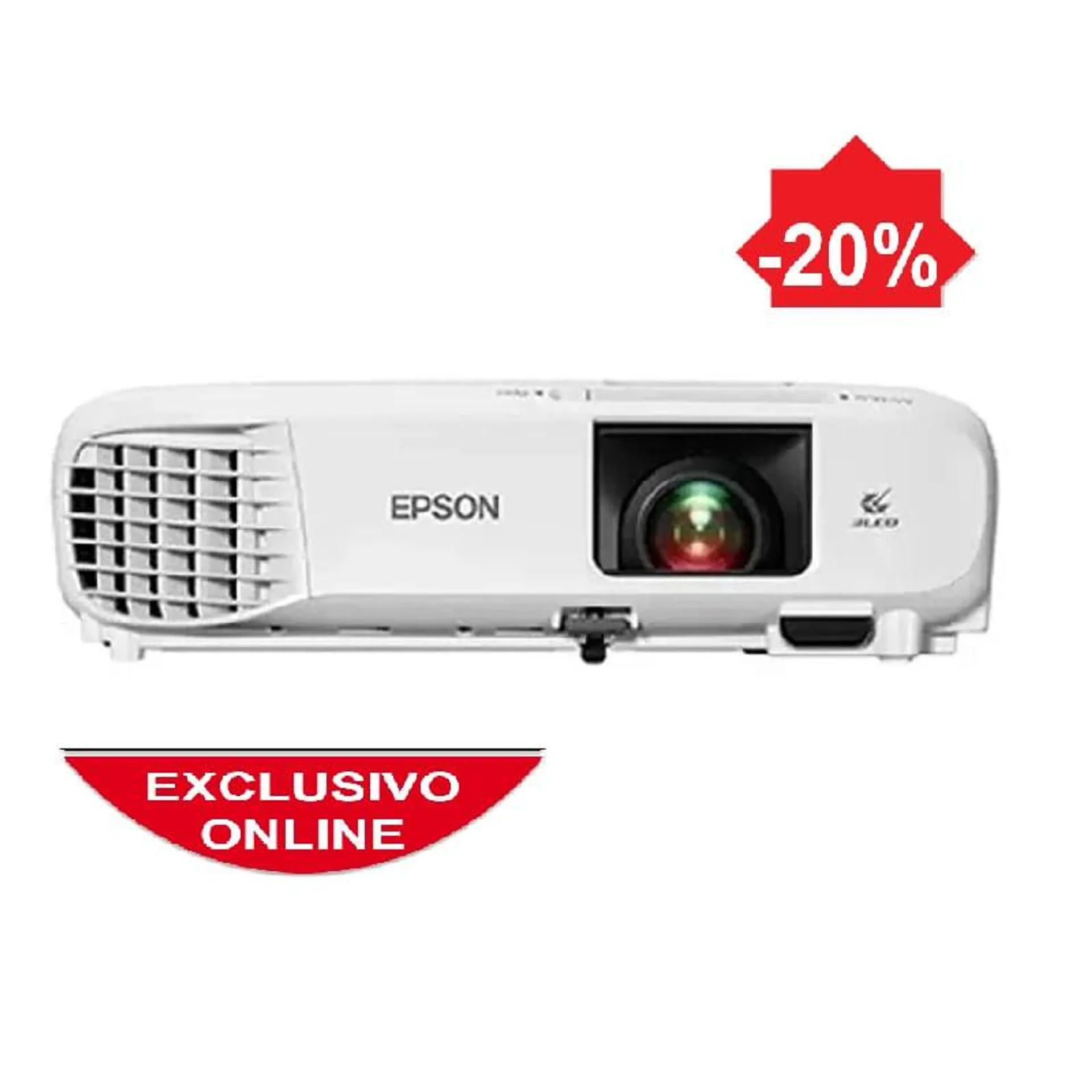 Proyector 3400 Lumenes Power Lite E20tecnologia 3 Lcd De 3 Chips Pantalla Lcd 0.55 Plg