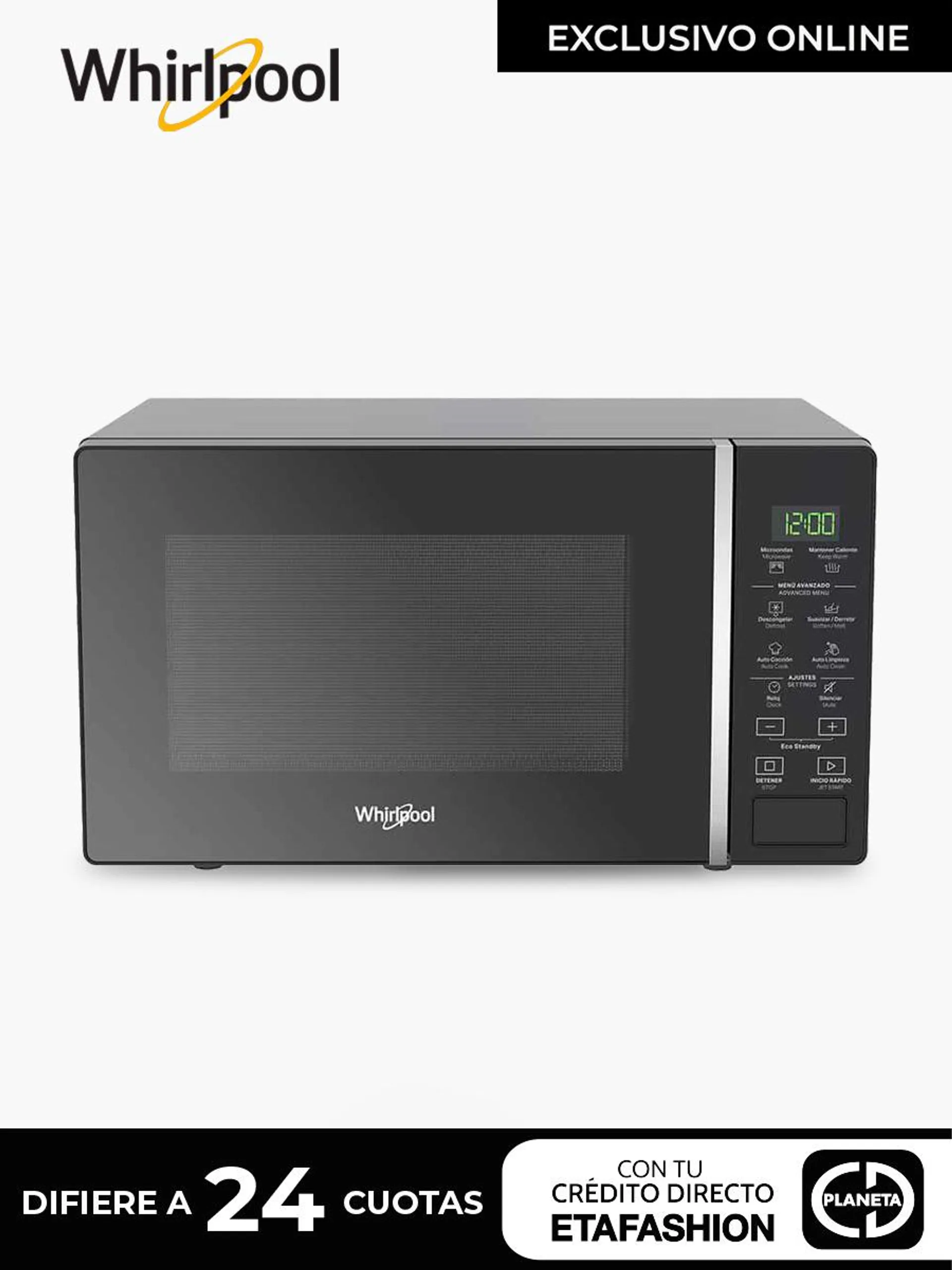 Microondas Whirlpool WM1807B / 20 Lts