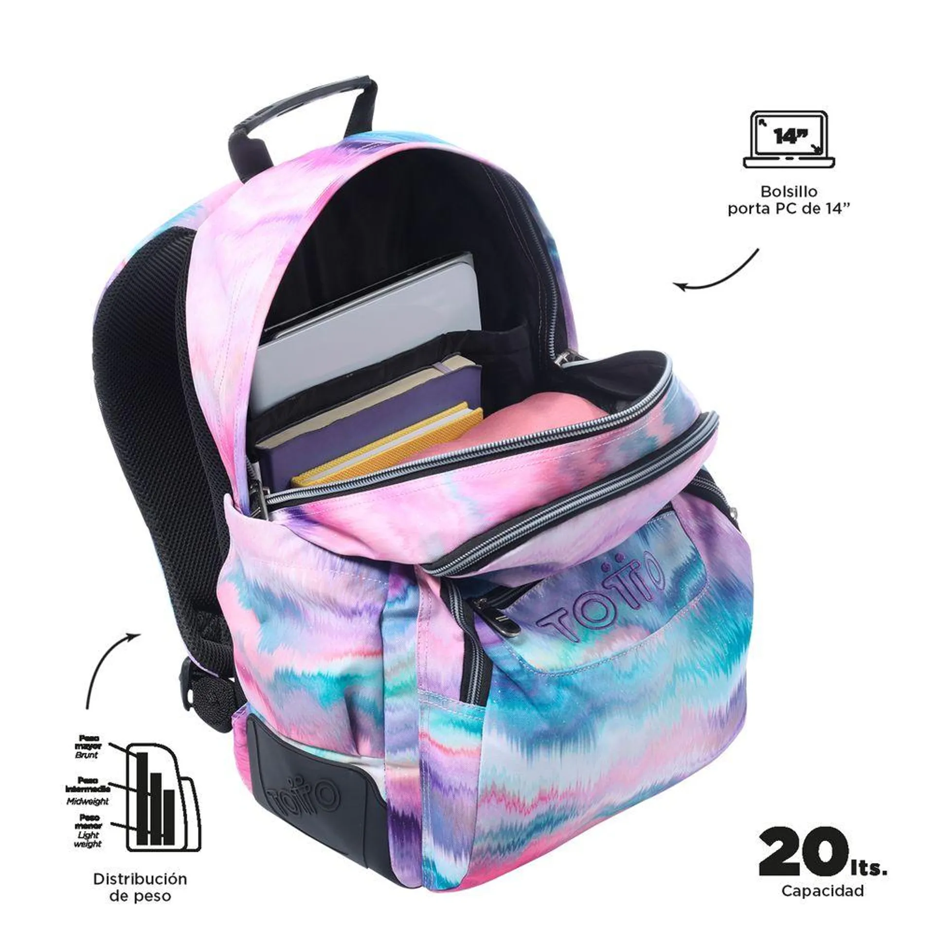 Mochila Rayol Glitter - Estampado