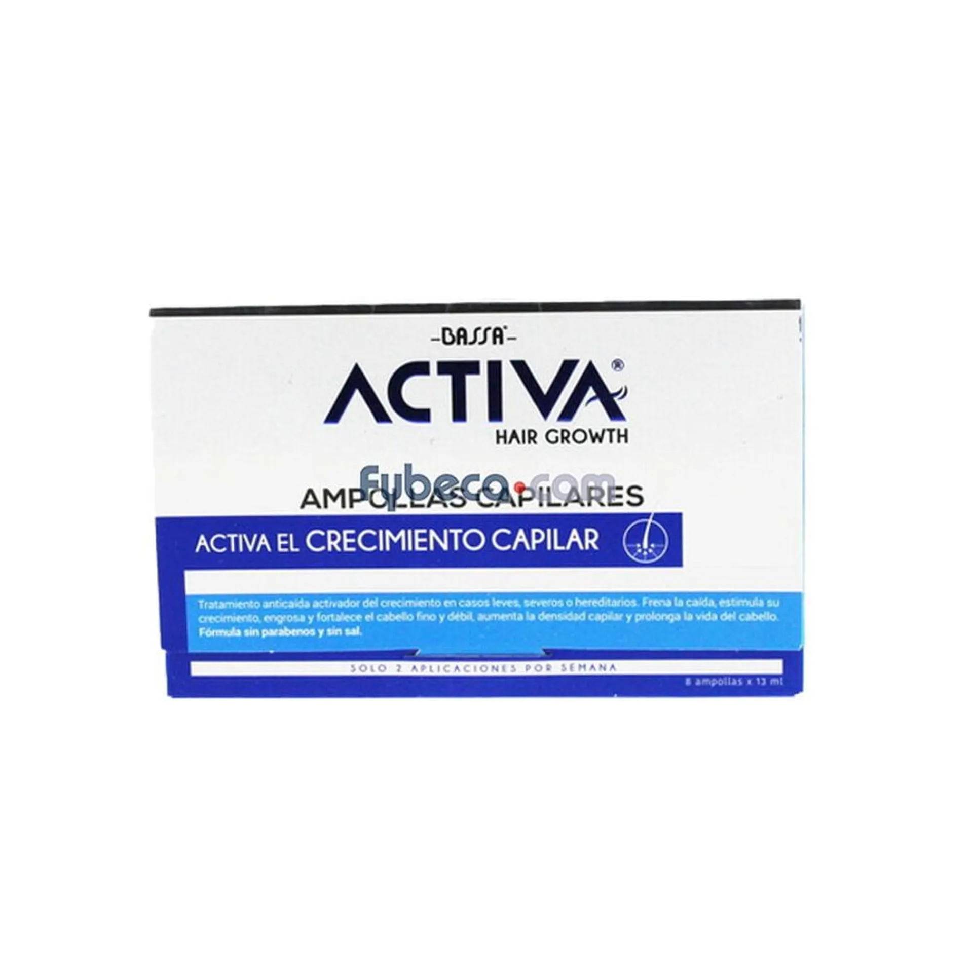 Ampollas Capilares Activa Hair Growth 13 Ml Caja