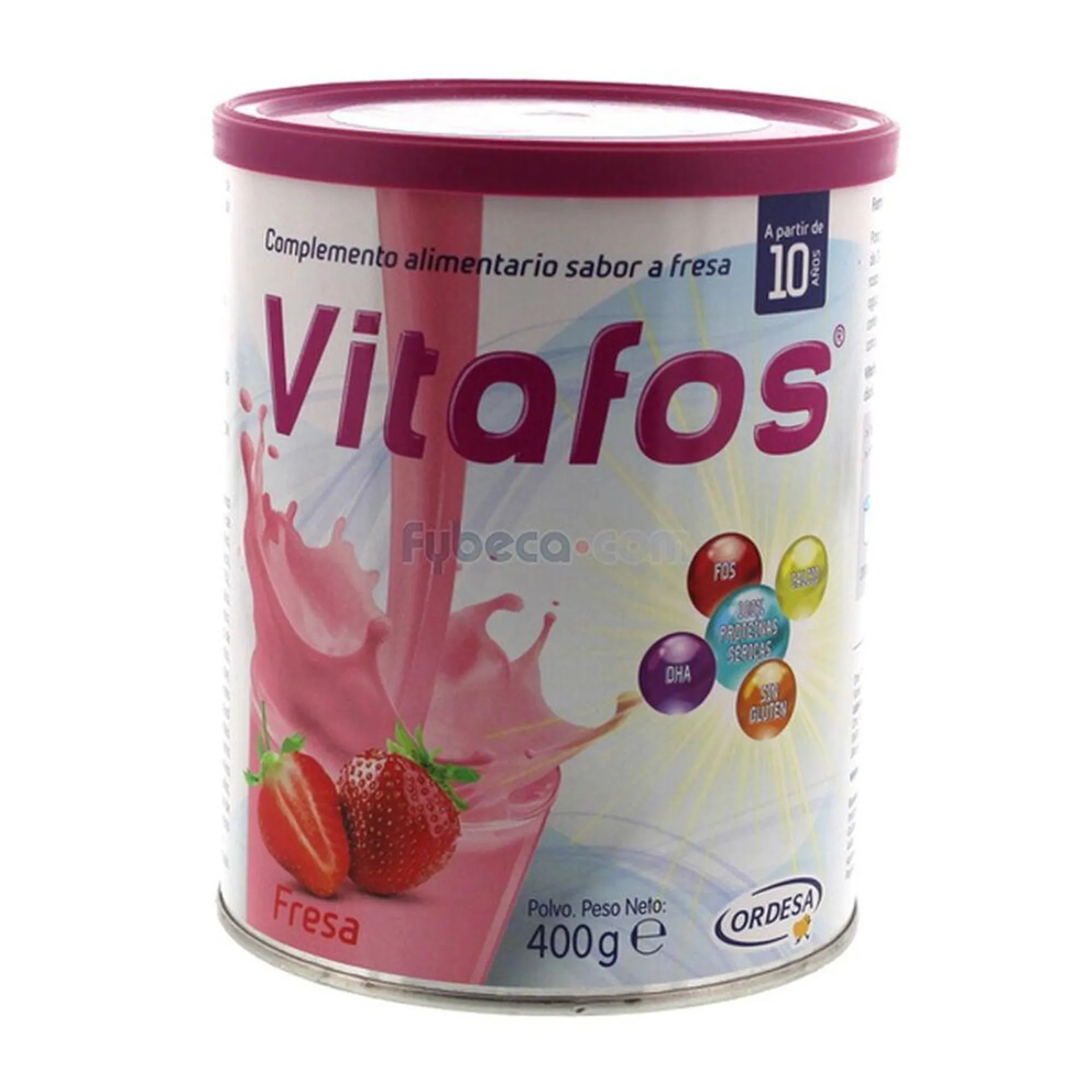 Complemento Alimenticio Fresa 400 G Tarro Unidad