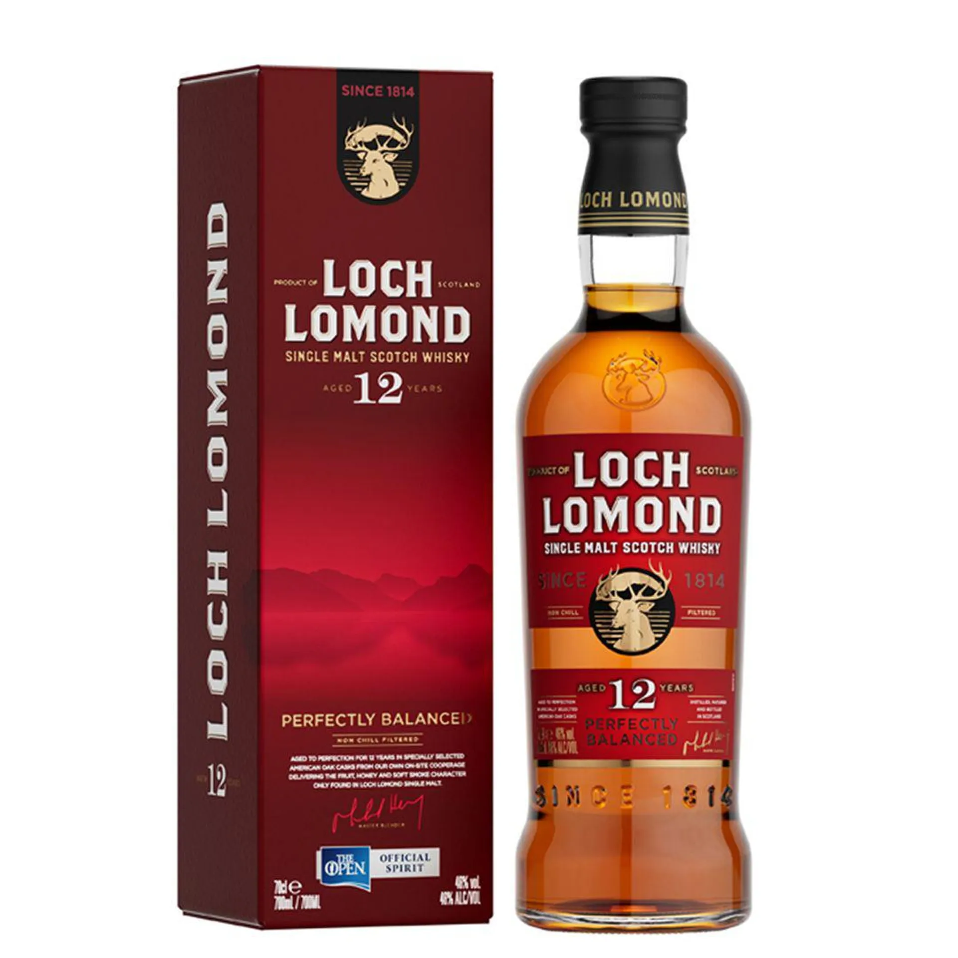 Whisky Single Malt Loch Lomond 12 Años 700ml