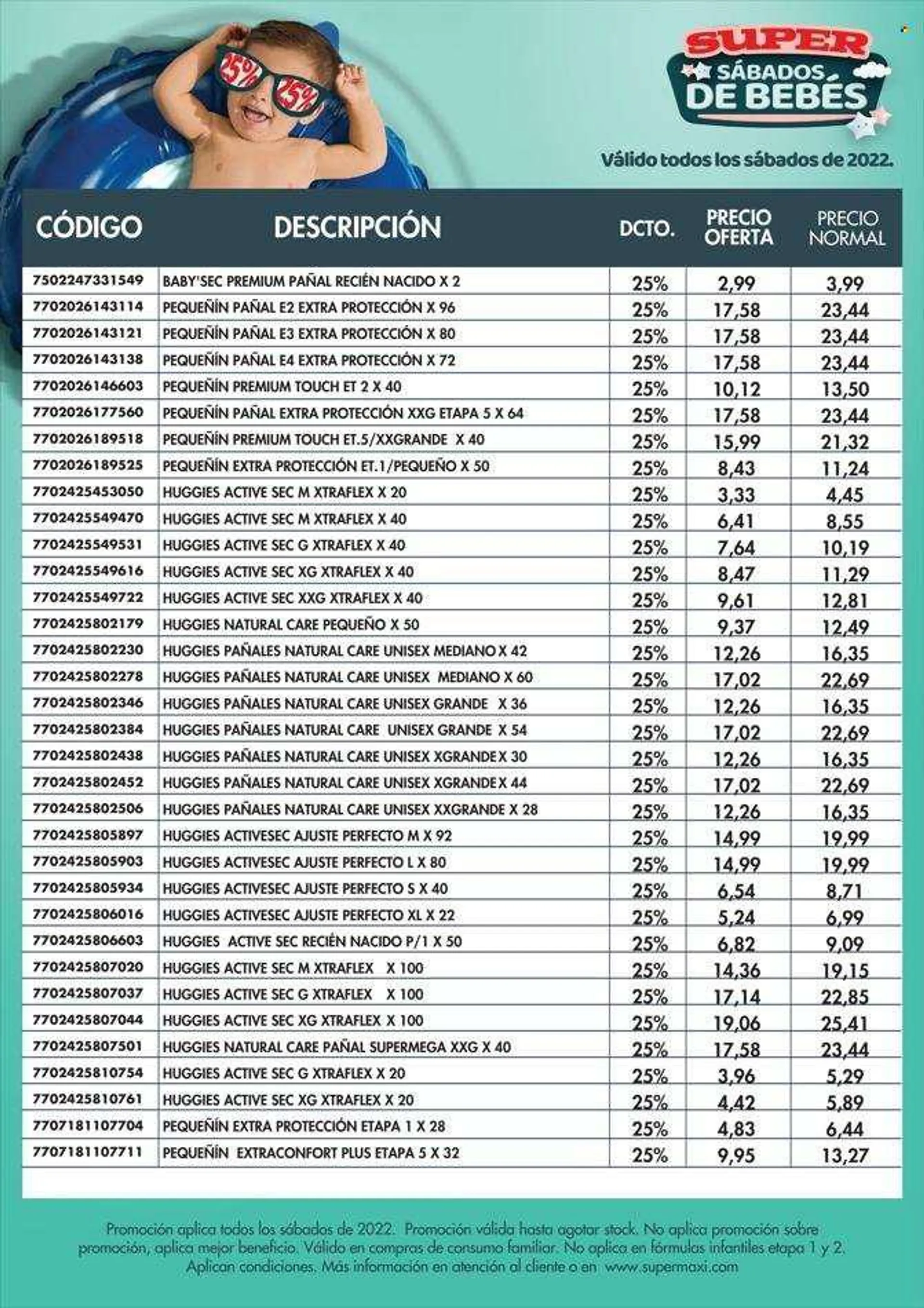 Folleto actual Coral Hipermercados - 11.8.2022 - 31.12.2022 - Ventas - Huggies, pañales. Página 3.