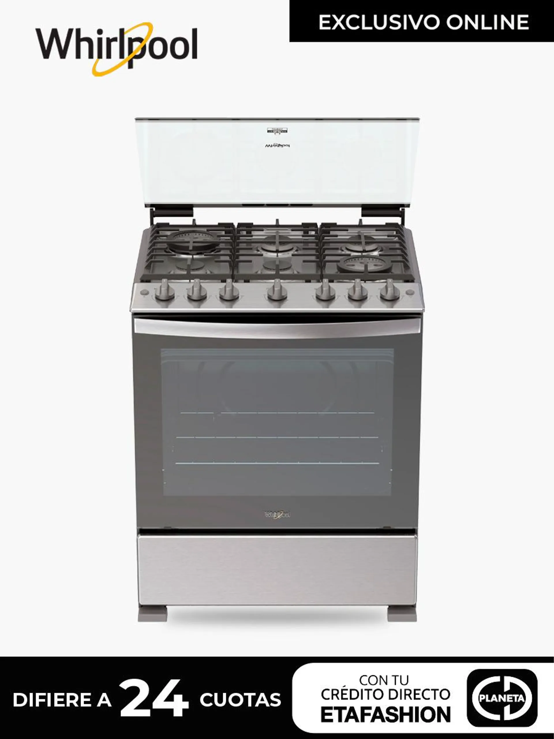 Cocina a Gas Whirlpool LWFR5110S / 6 Quemadores