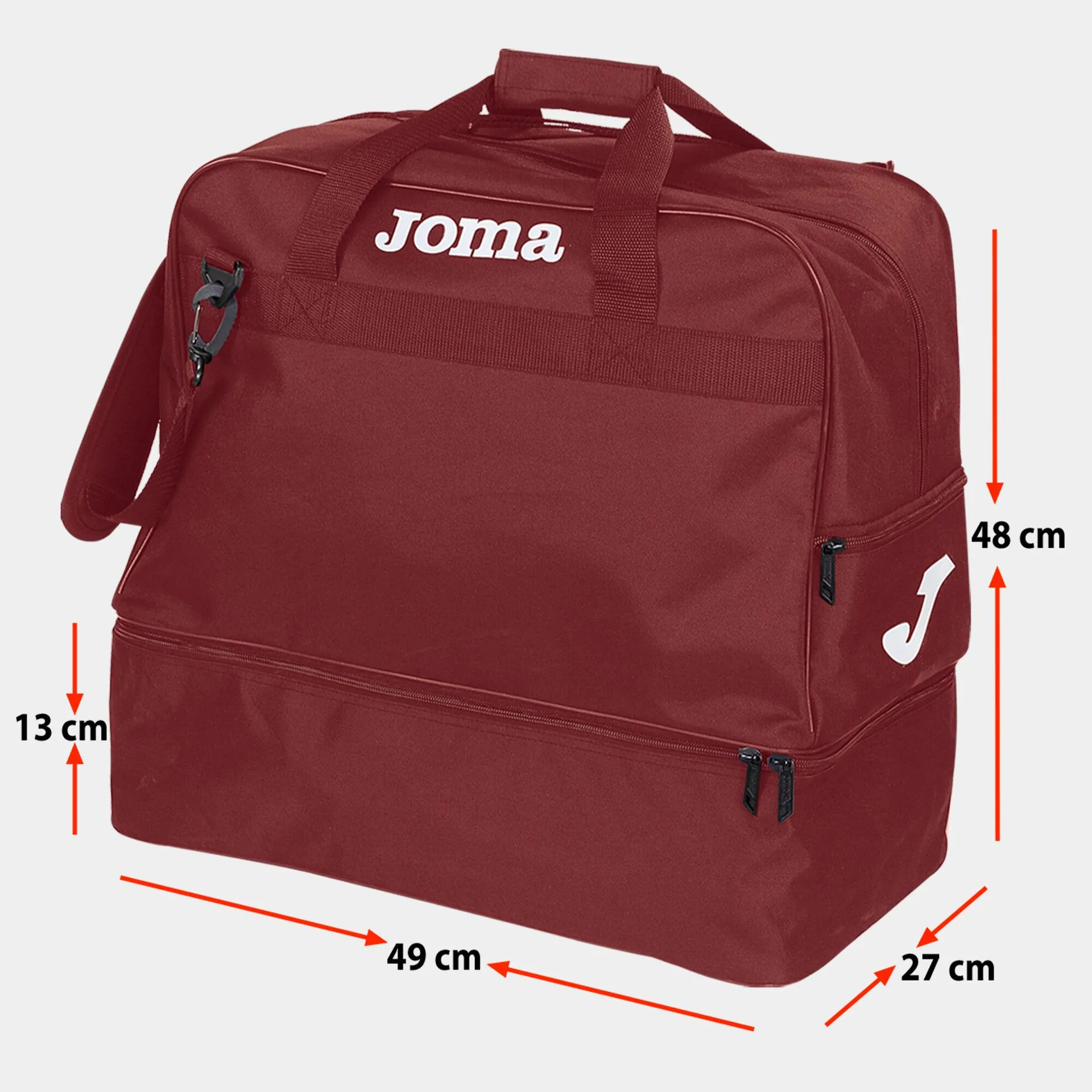 Bolsa de deporte Grande Training III burdeos