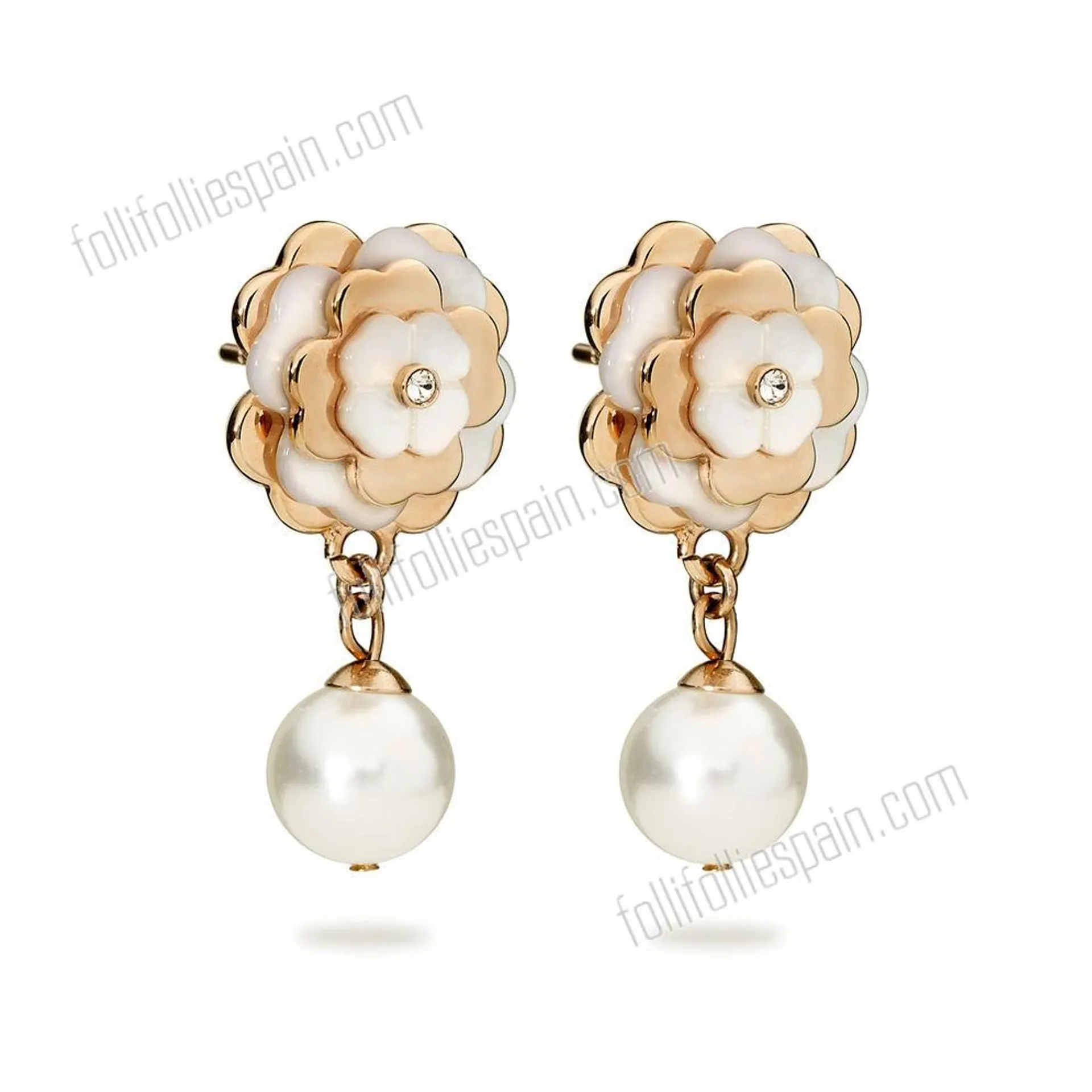 Folli Follie Santorini Flor pendientes se venden con un descuento