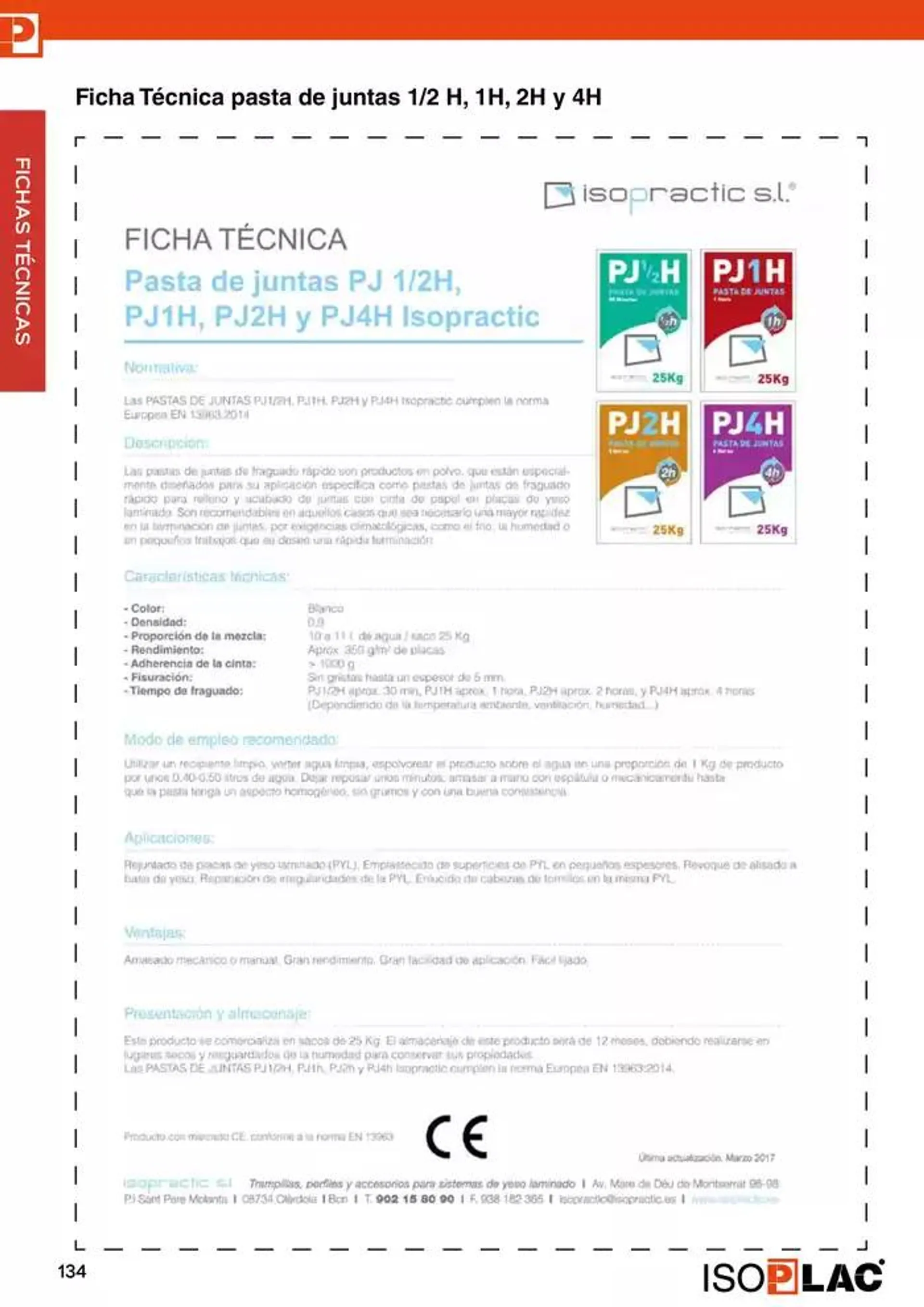 Catálogo de Manual Técnico Isoplac 15 de noviembre al 30 de noviembre 2024 - Página 134