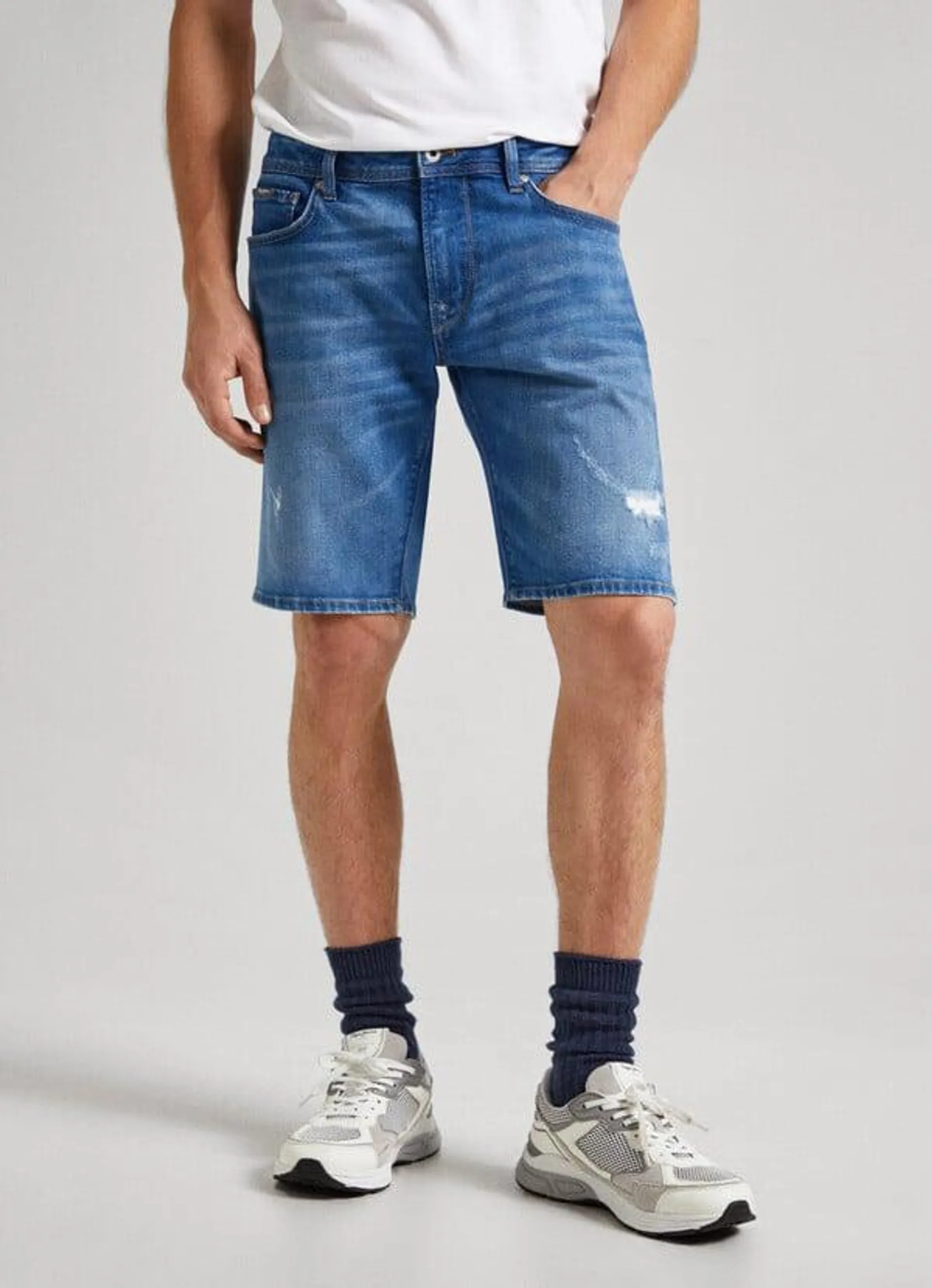 BERMUDA DENIM FIT TAPER