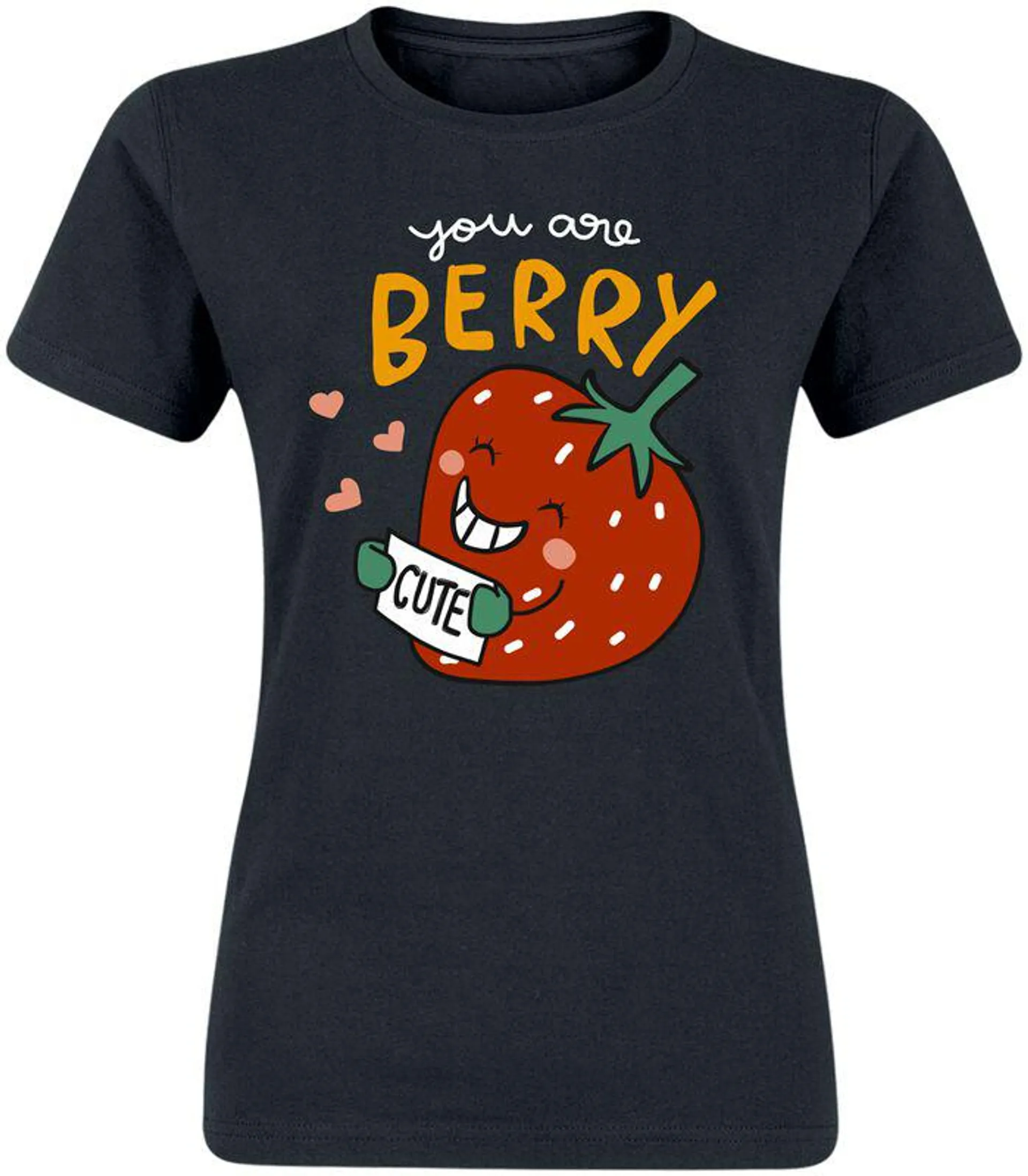 "You are berry cute" Camiseta Negro de Food