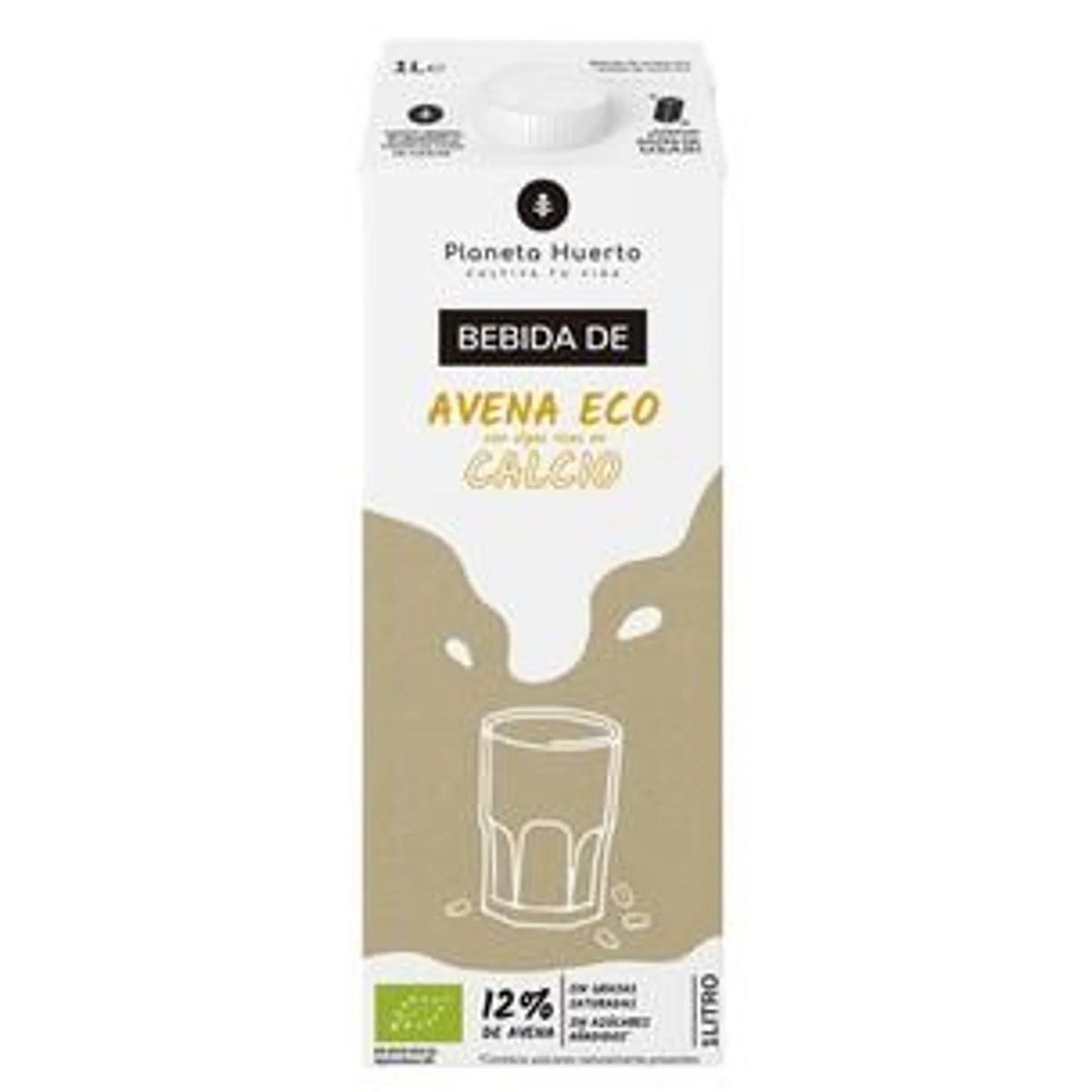 Bebida de Avena Eco rica en Calcio Planeta Huerto 1L