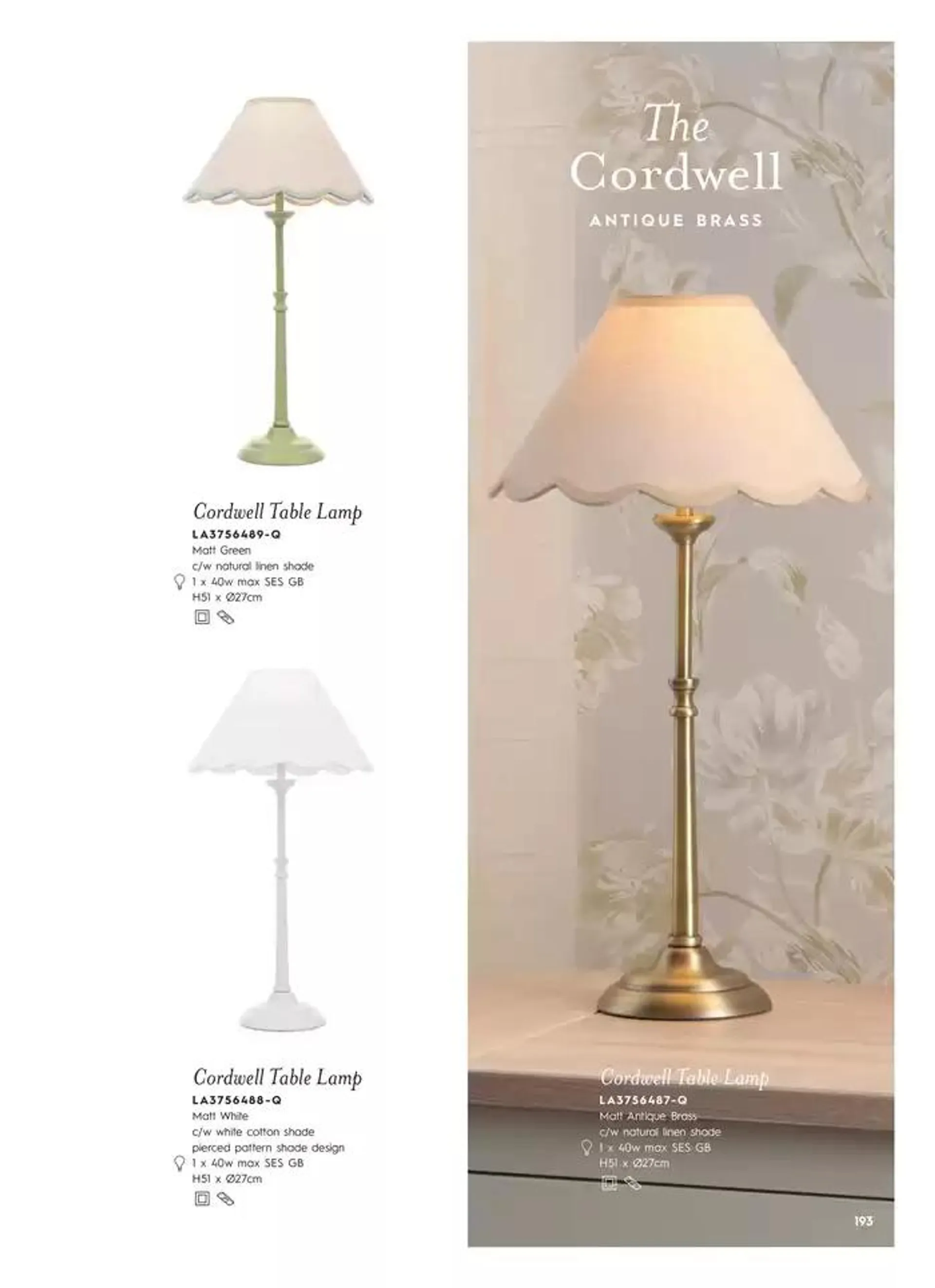 Catálogo de Lighting & Mirror Collection 12 de marzo al 31 de agosto 2025 - Página 195