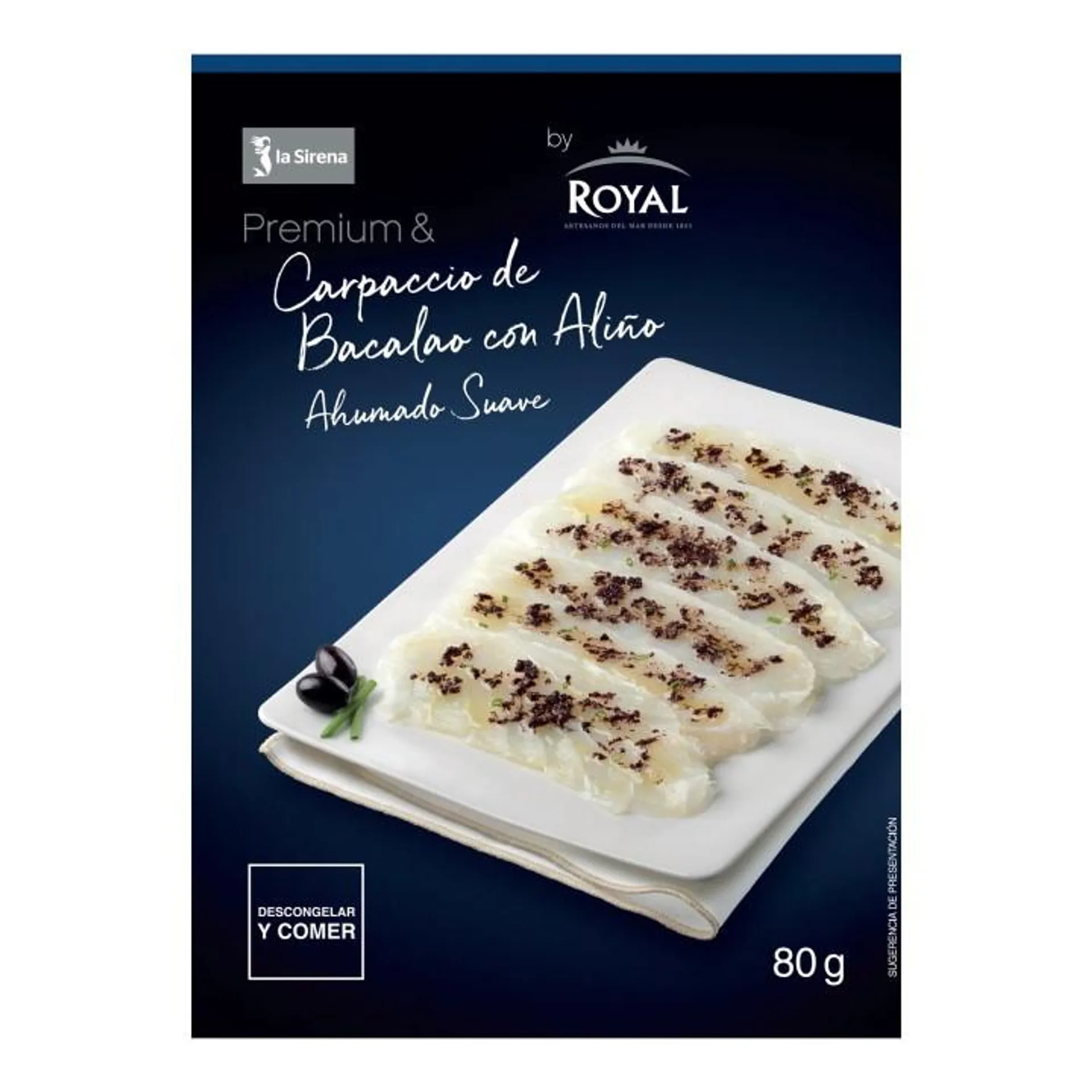 Carpaccio de bacalao Premium