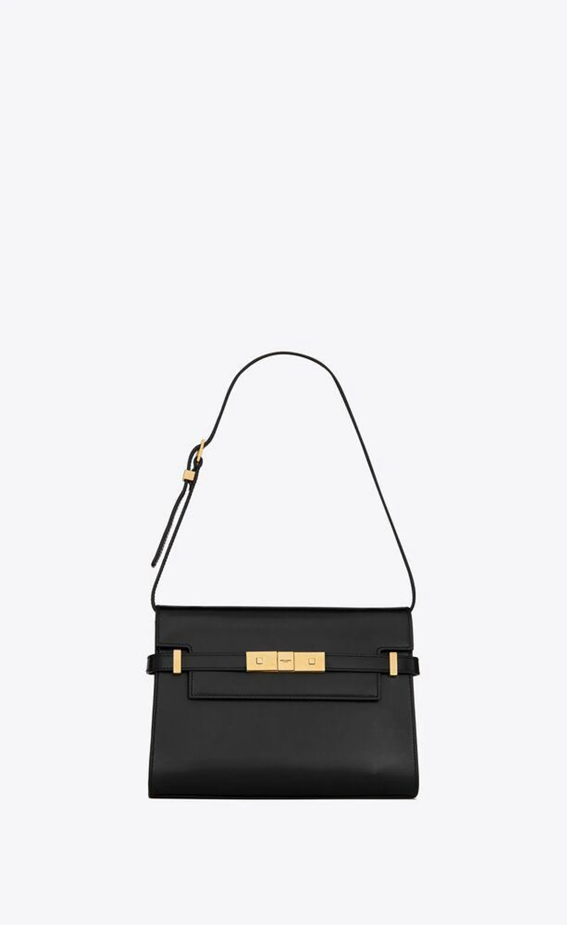 bolso de hombro manhattan small de piel box saint laurent