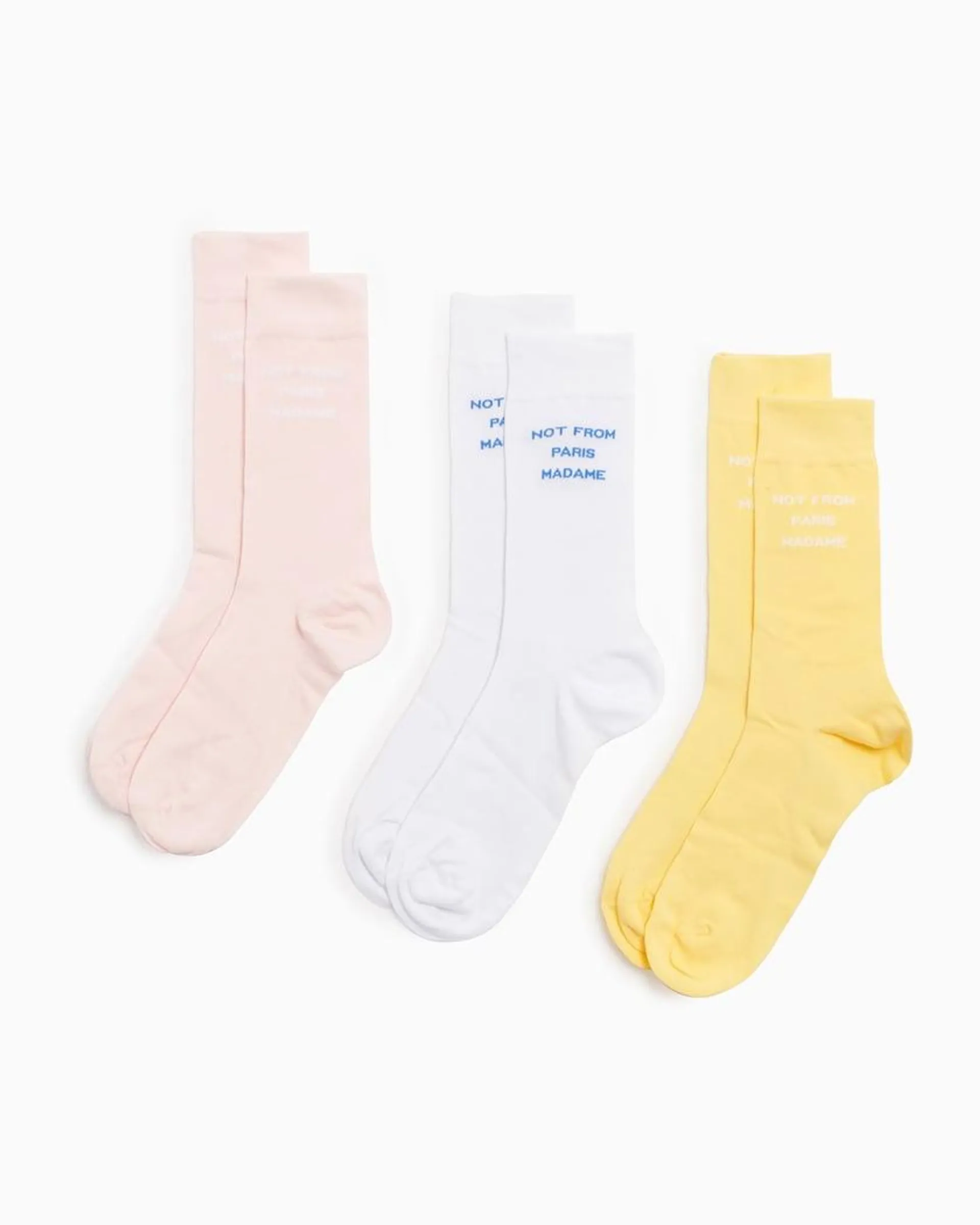 Drôle de Monsieur Not From Paris Madame Unisex Socks