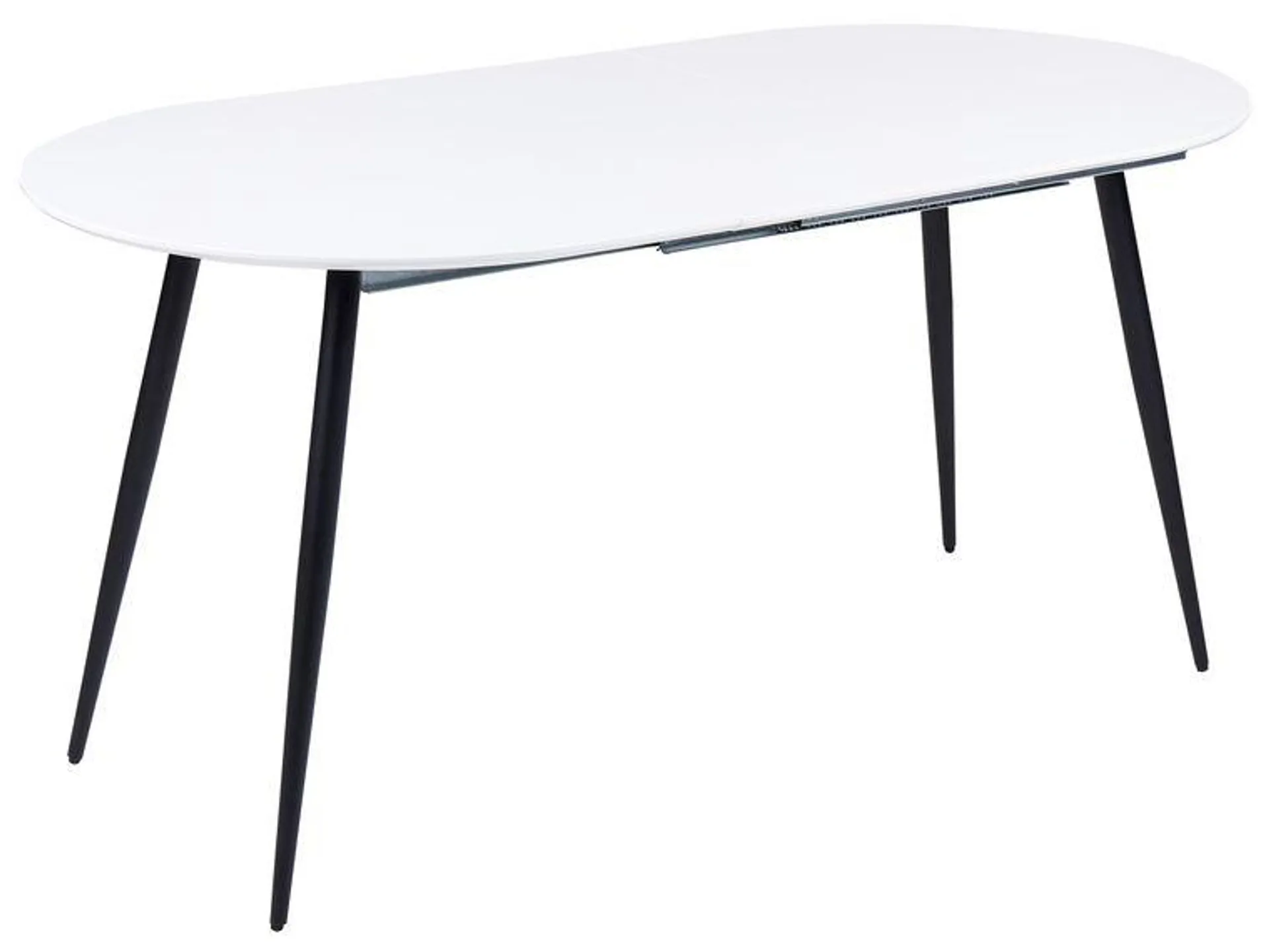 Mesa de comedor extensible 120/160 x 80 cm blanca STAVERTON