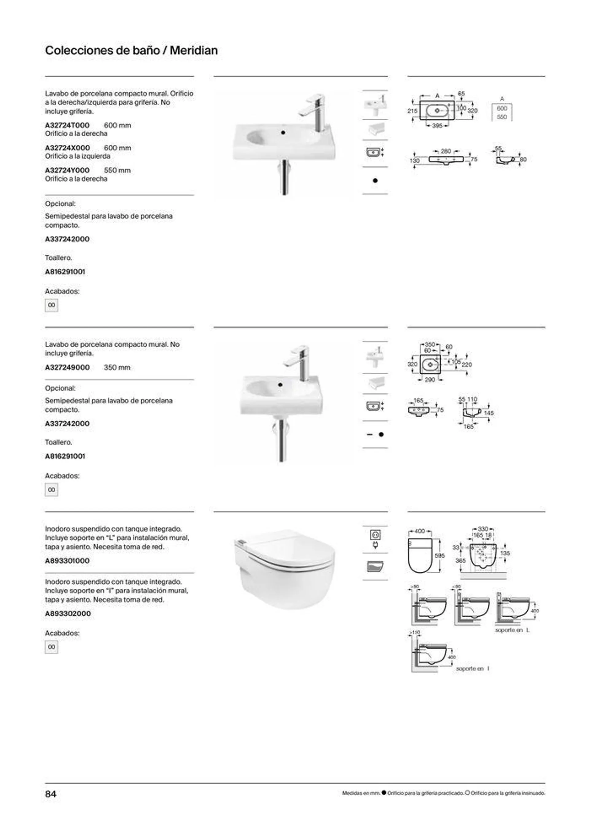 Catálogo de Colecciones de Baño, Muebles y Accesorios 19 de septiembre al 31 de diciembre 2024 - Página 86