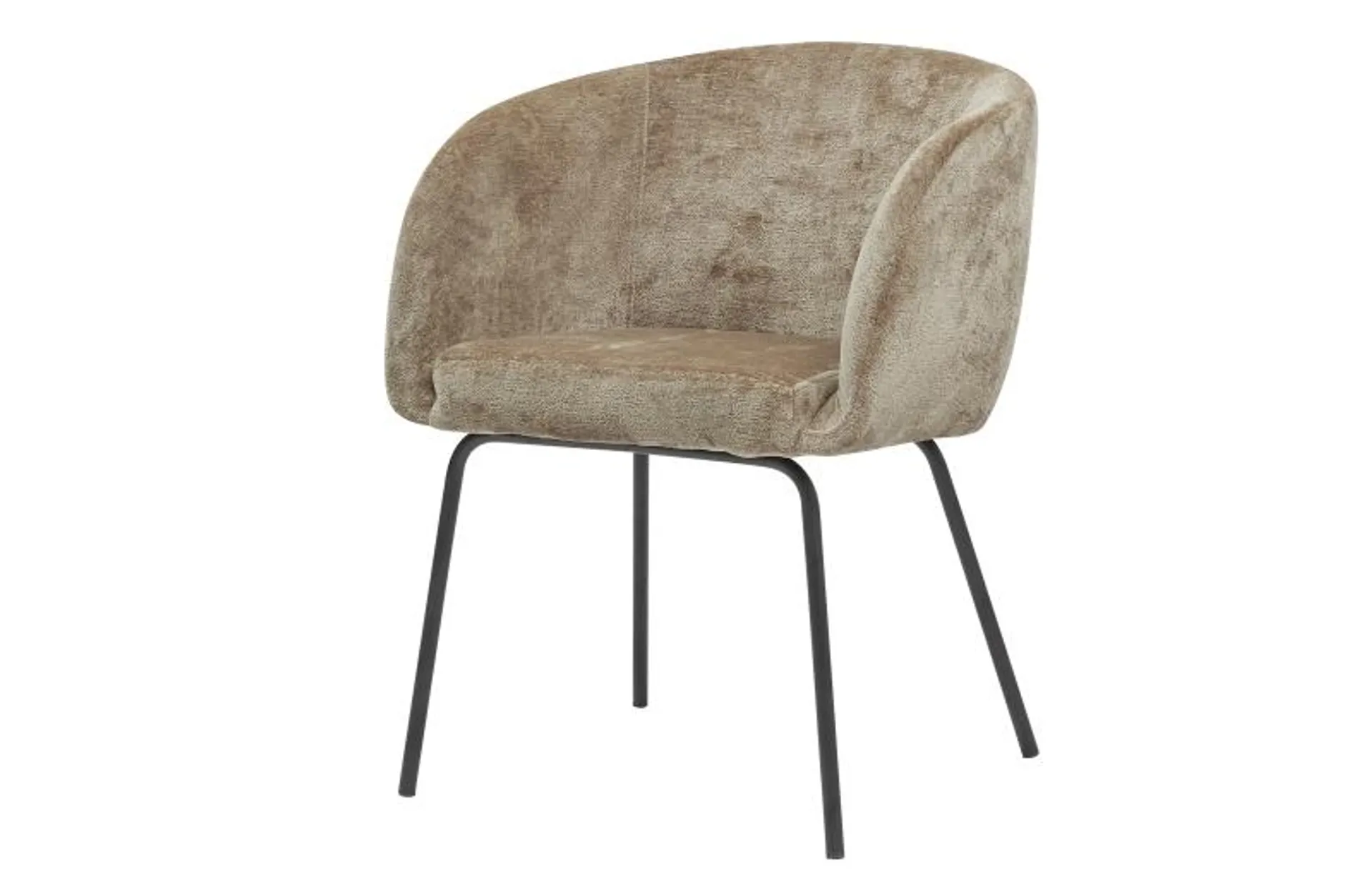 Noelle Dining Chair Coarse Velvet Sand