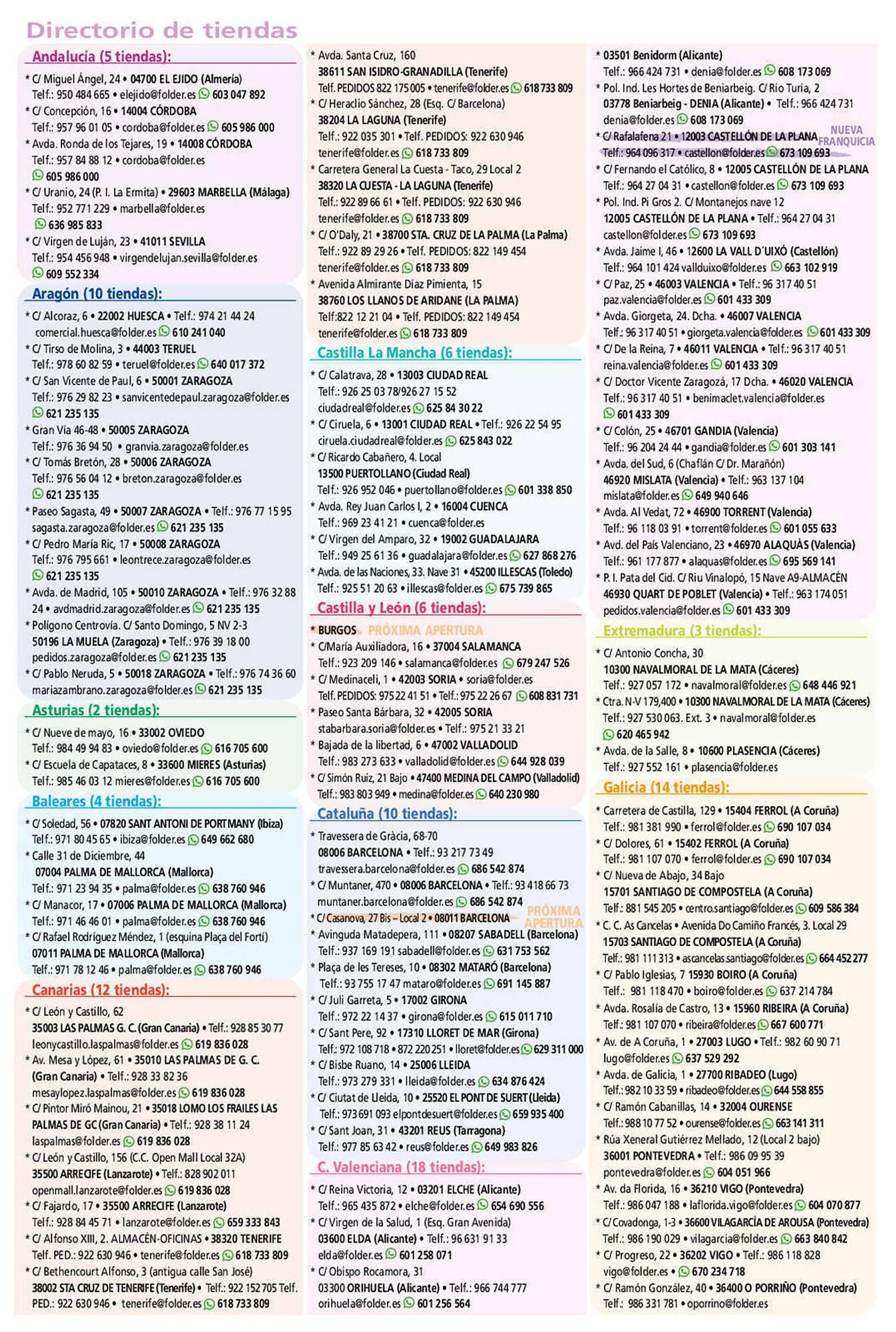 Catálogo de Folleto Folder 11 de octubre al 5 de febrero 2024 - Página 2