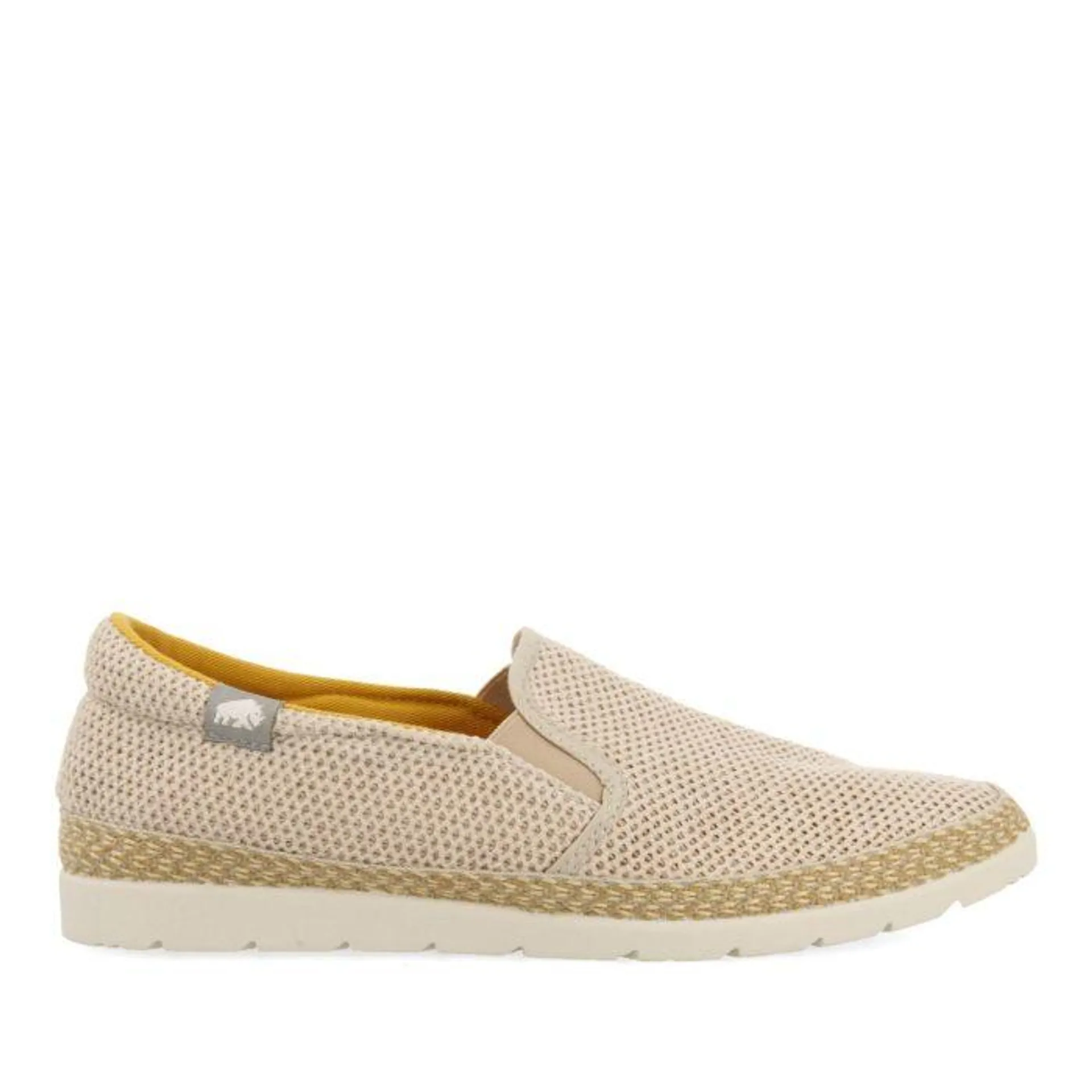BEIGE MESH ESPADRILLES WITH RECYCLED COTTON FOR MEN YACOLT