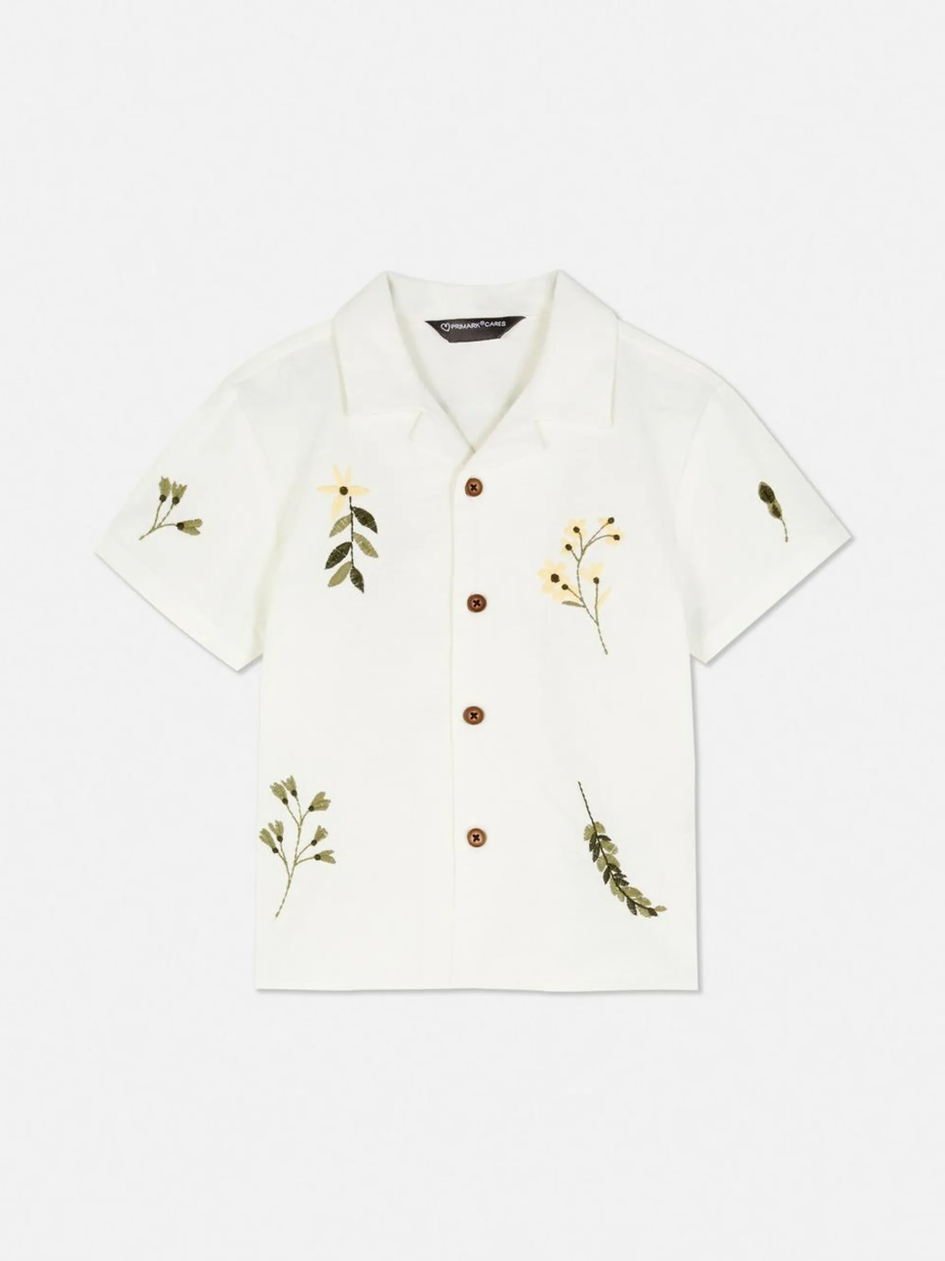 Camisa de manga corta bordada