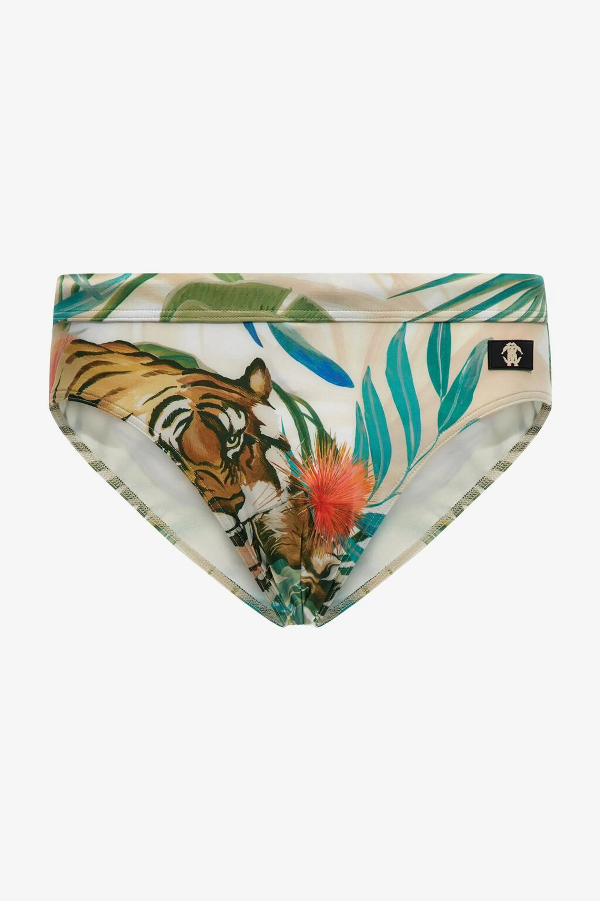 Jungle print swim briefs