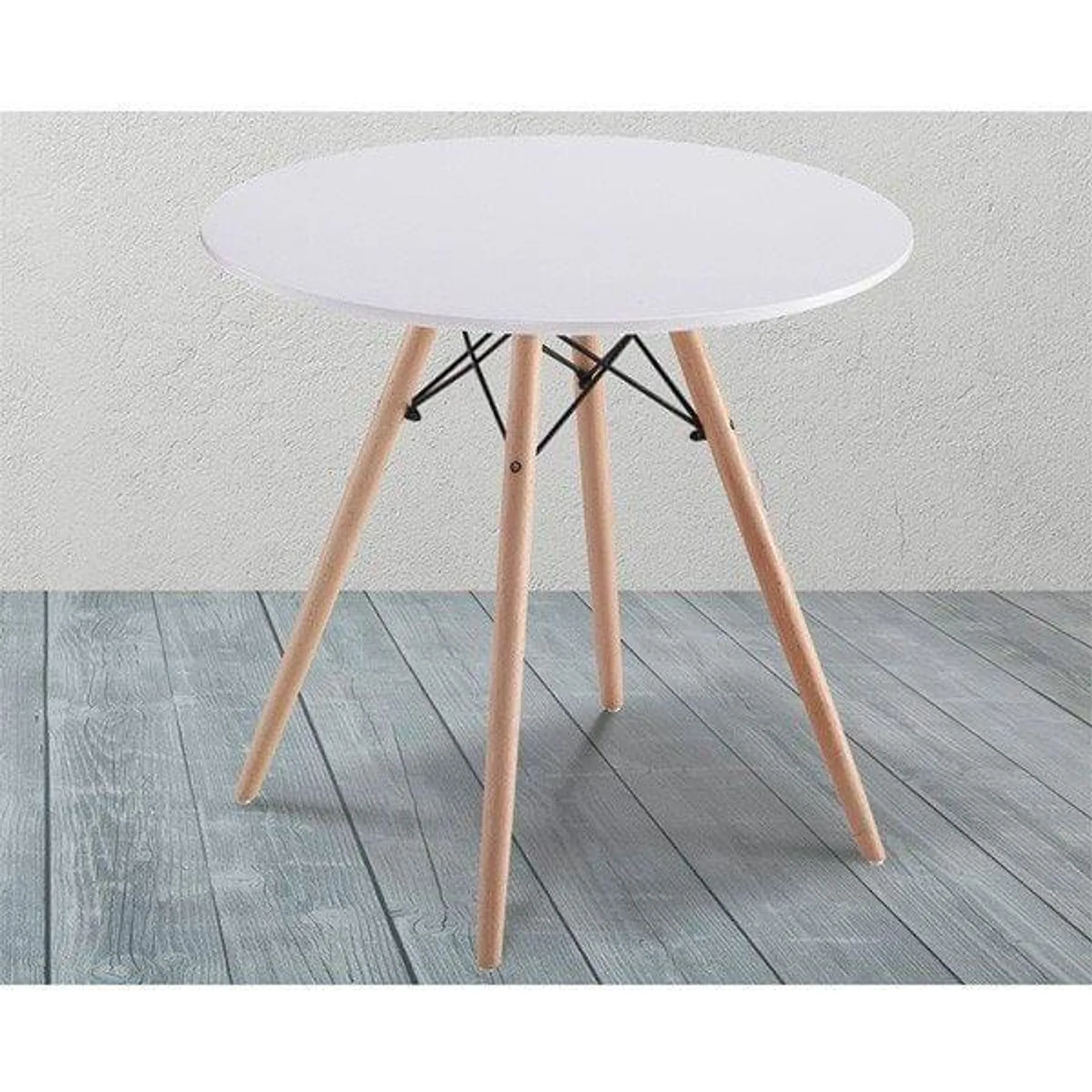 Mesa de comedor Dinamarca redonda 4 patas Ø80cm