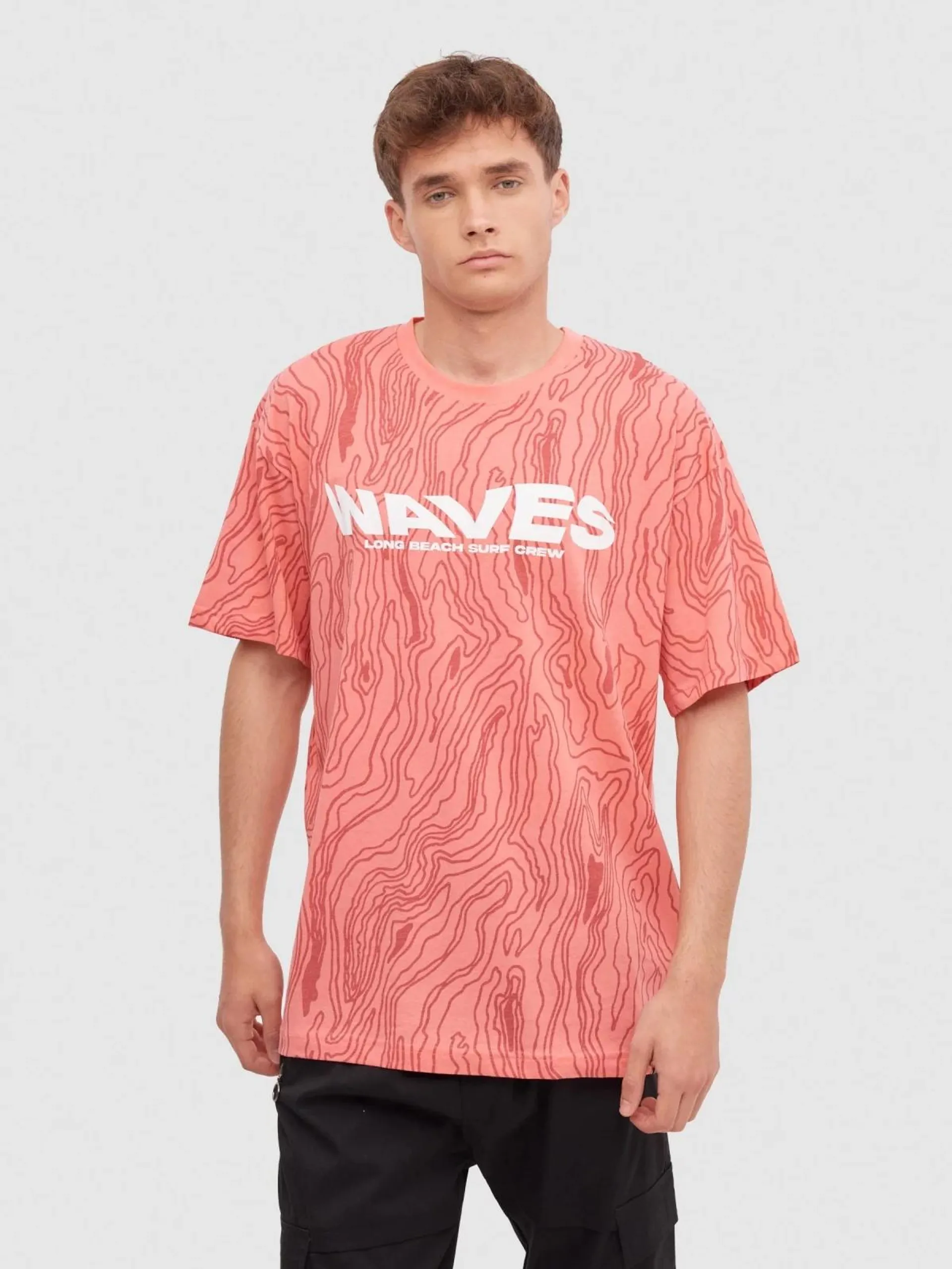 Camiseta allover waves