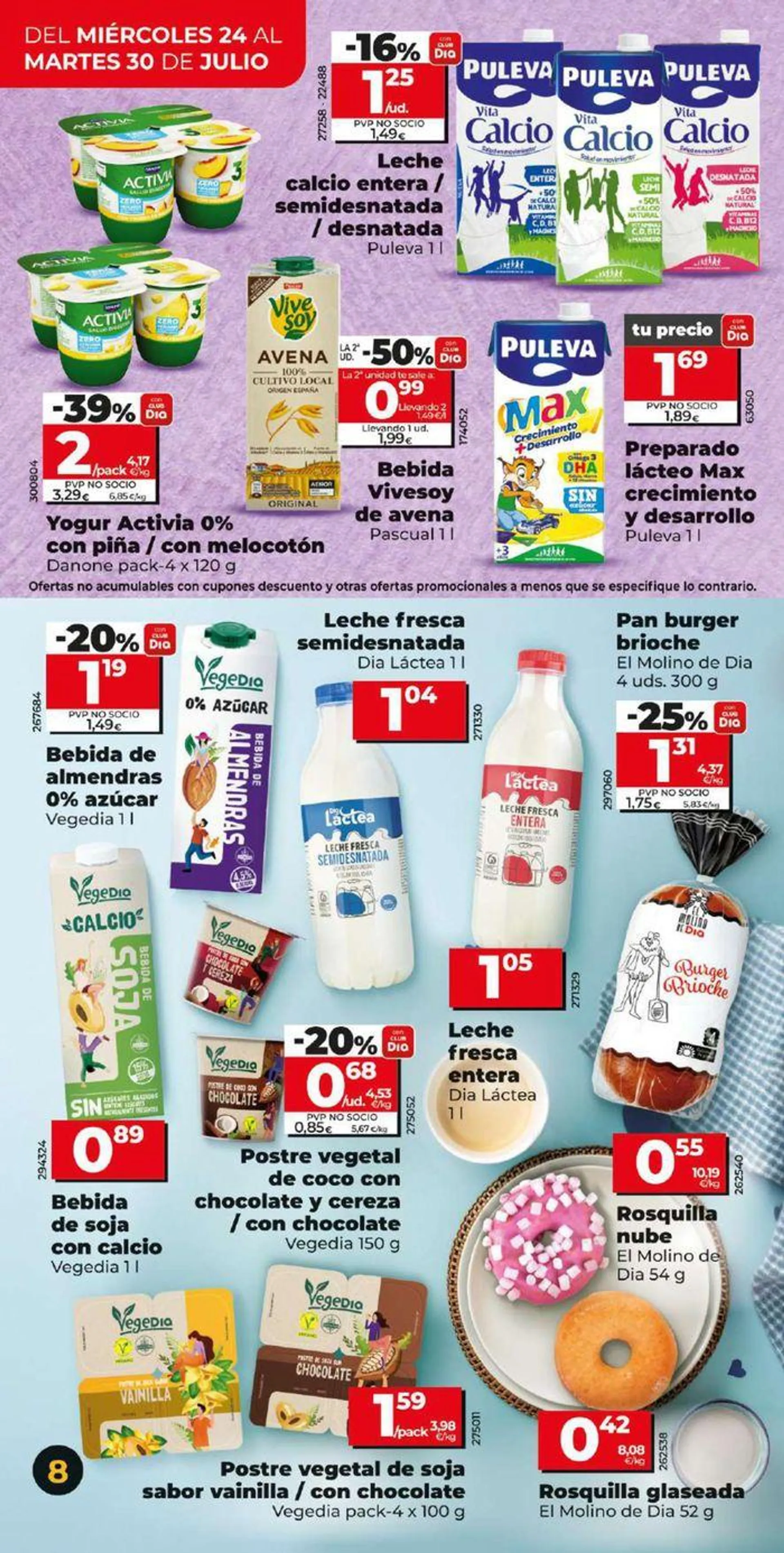 Catálogo de Ofertas Dia 24 de julio al 30 de julio 2024 - Página 8