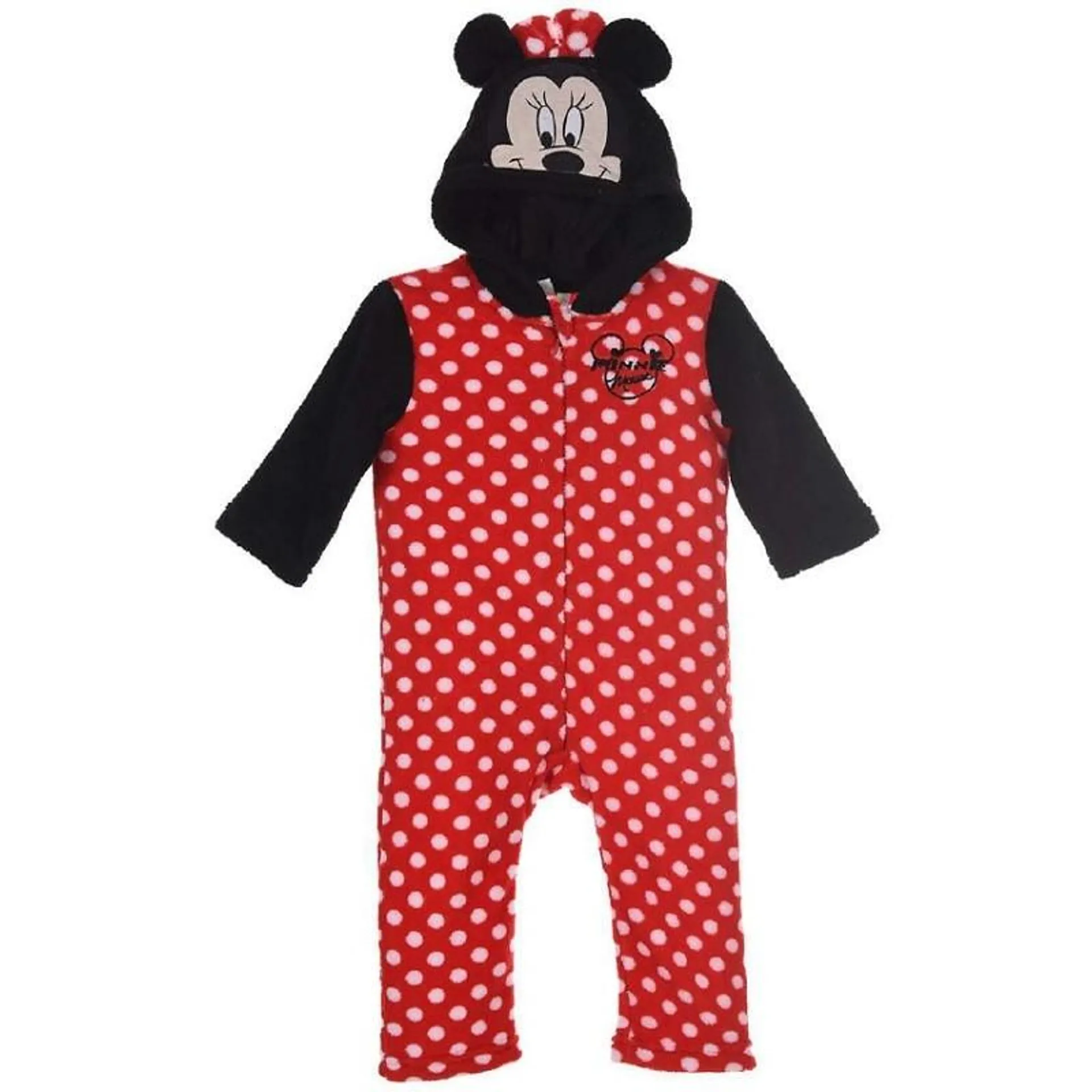 MONO T 18M POLAR MINNIE CON CAPUCHA ROJO