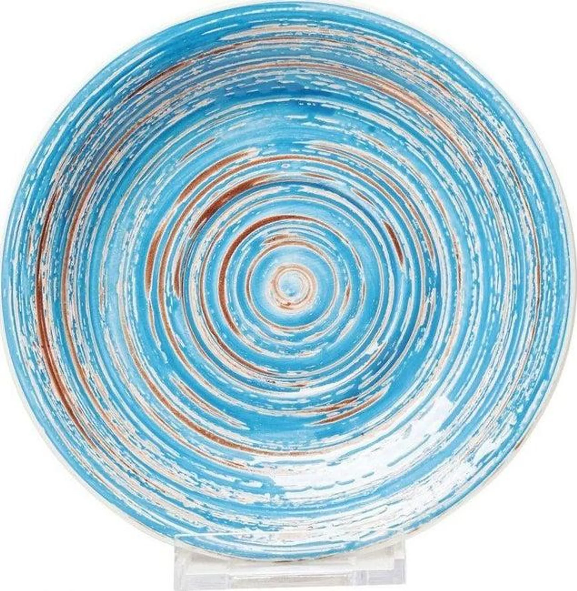 Plato Swirl azul Ø19cm