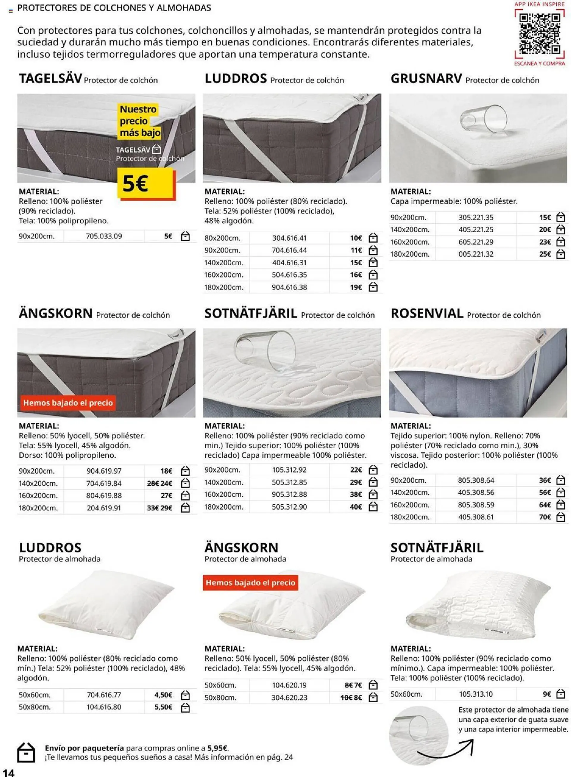 Catálogo de Folleto IKEA Ropa de cama 4 de septiembre al 31 de enero 2025 - Página 14