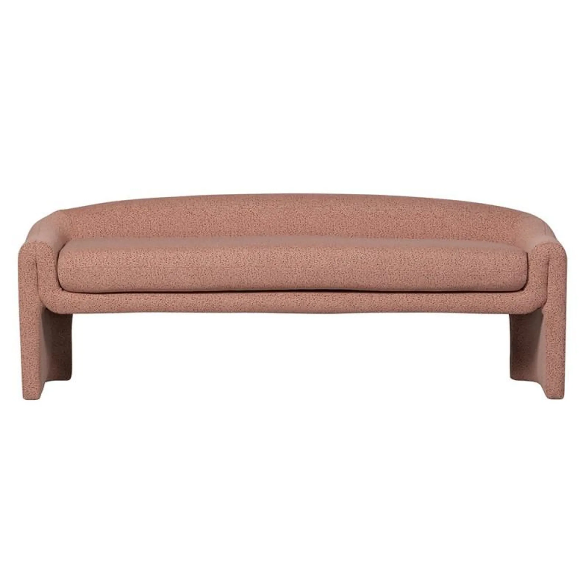 Zone fabric bench, pink