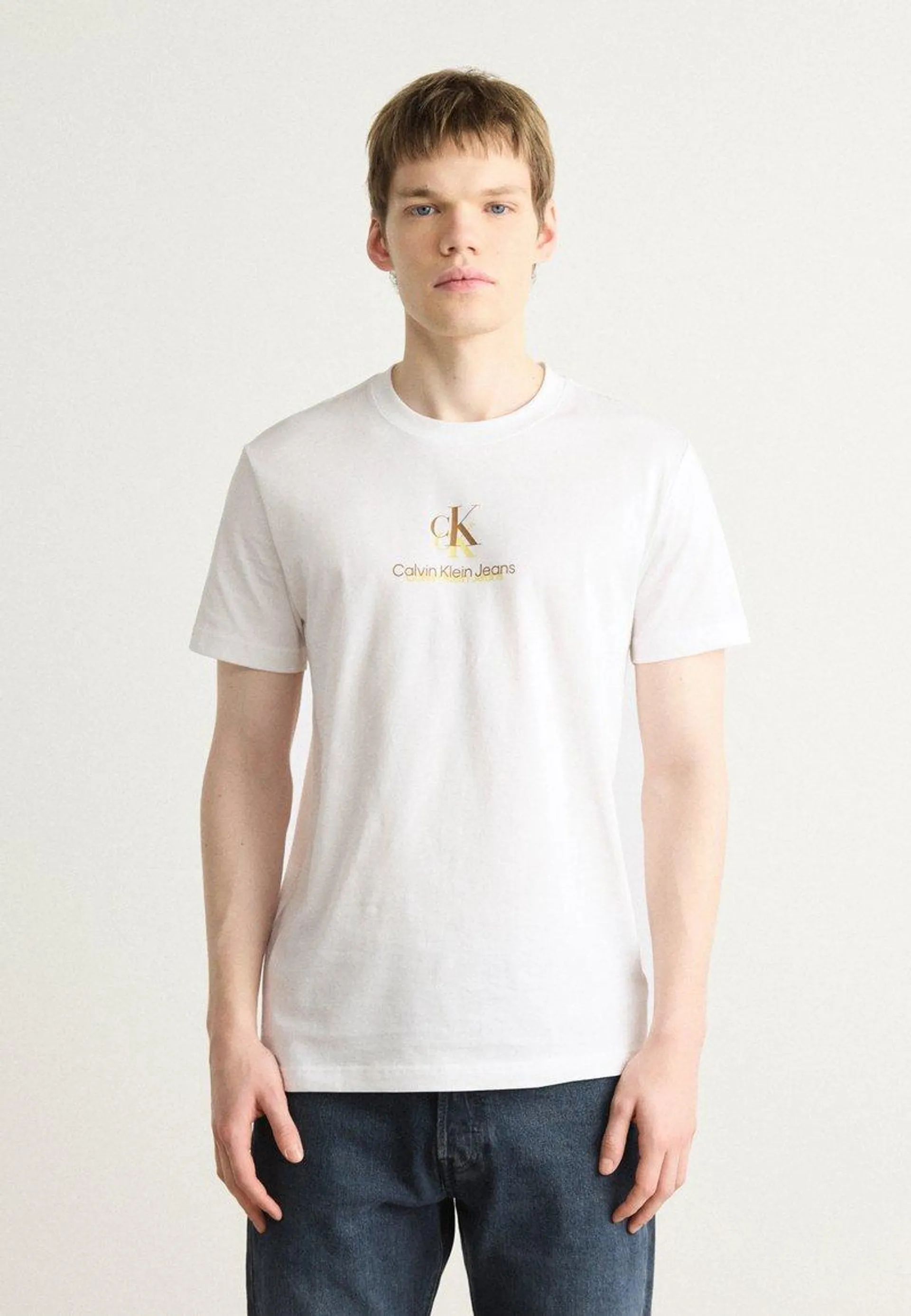 SHADOW LOGO TEE - Camiseta estampada - bright white