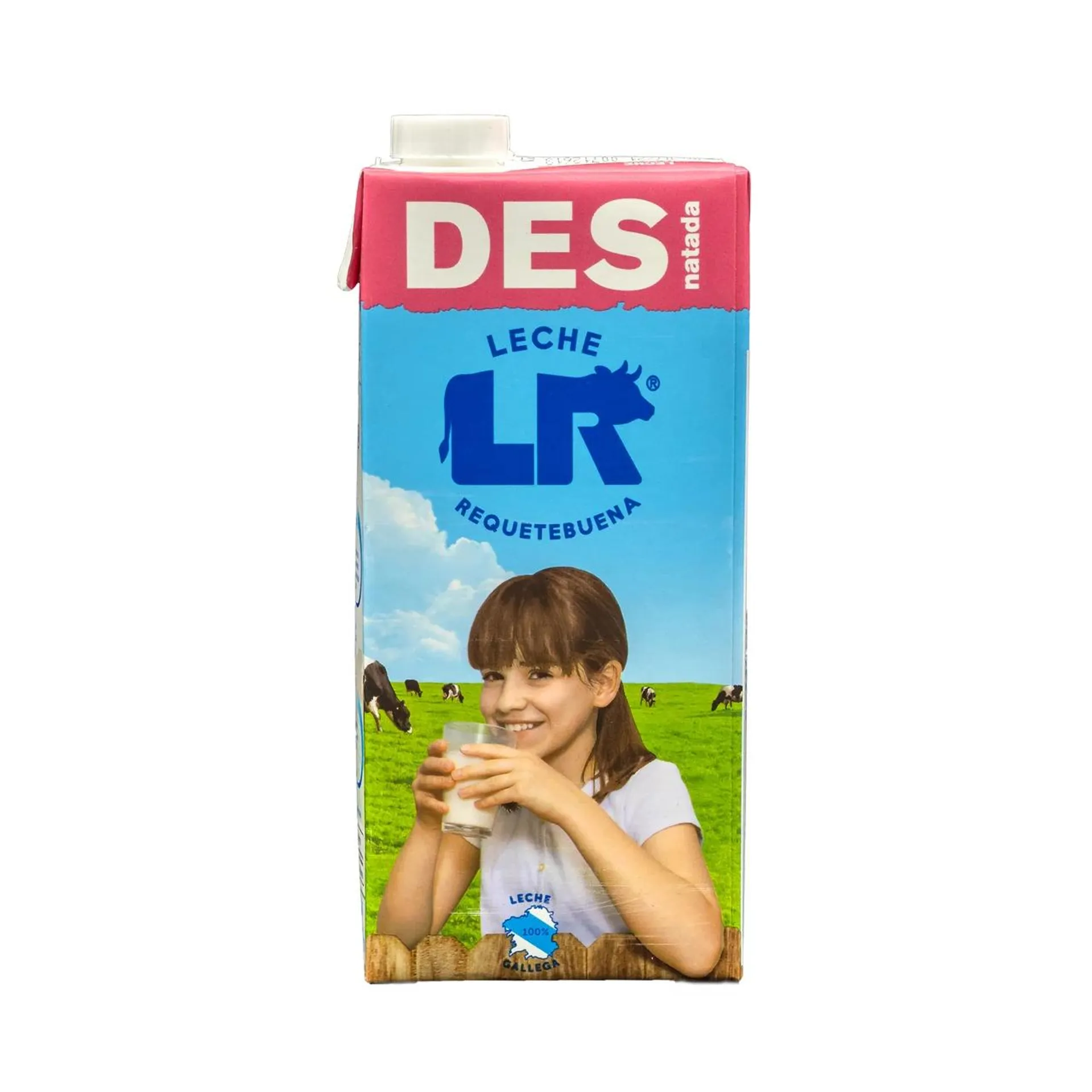 L.R. Leche de vaca desnatada 1l.