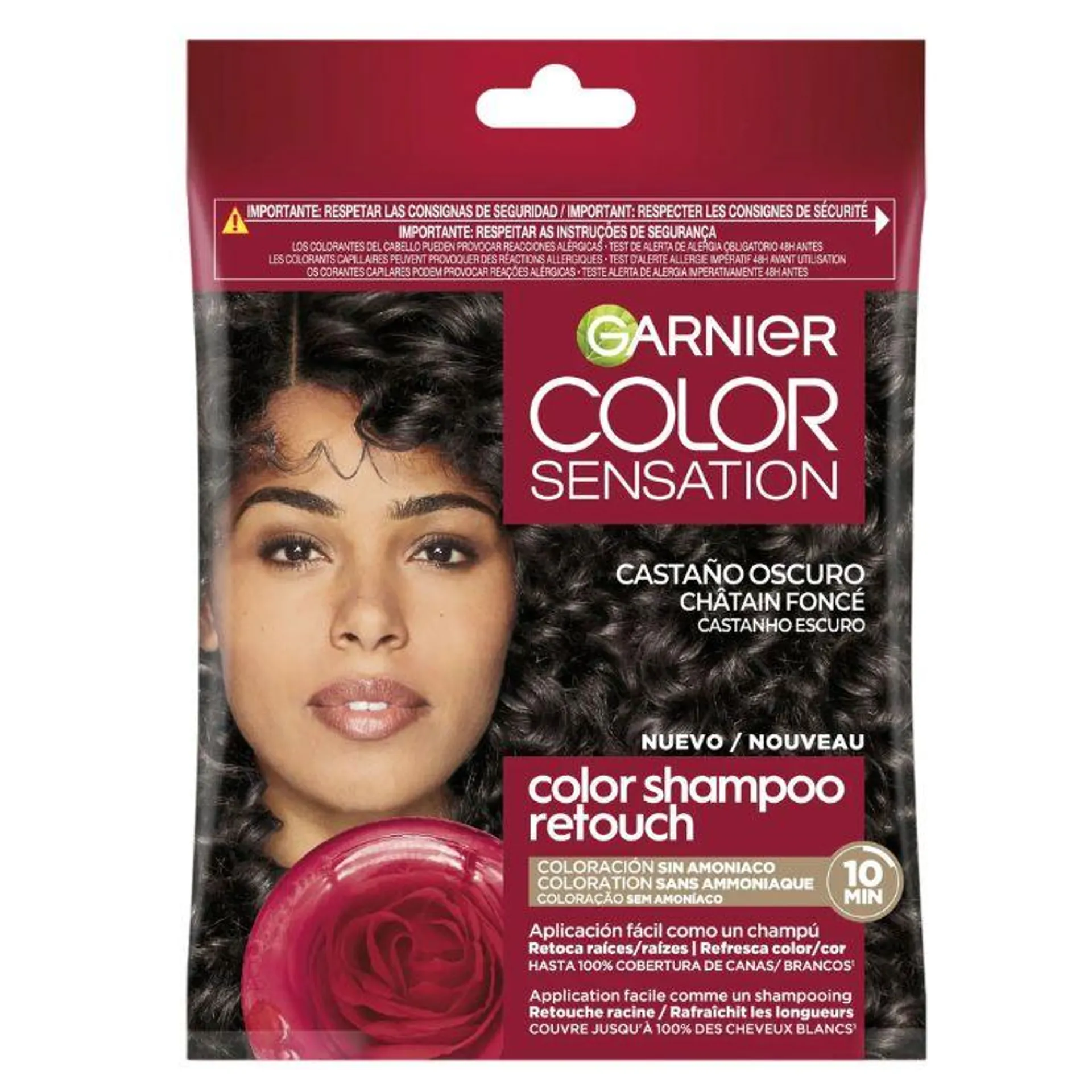 color sensation champu retouch 3.0 castaño oscuro