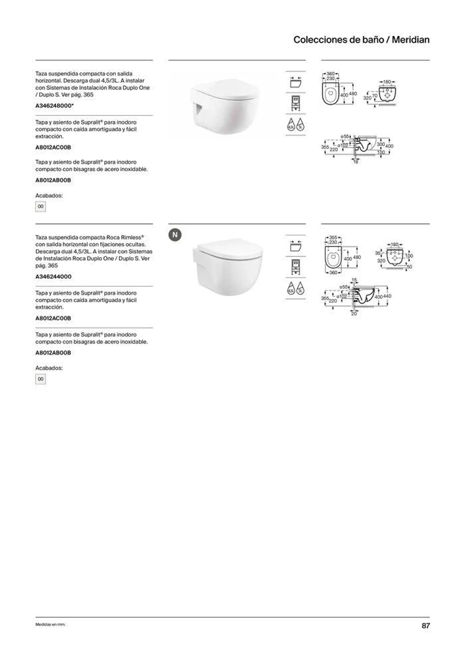 Catálogo de Colecciones de Baño, Muebles y Accesorios 19 de septiembre al 31 de diciembre 2024 - Página 89